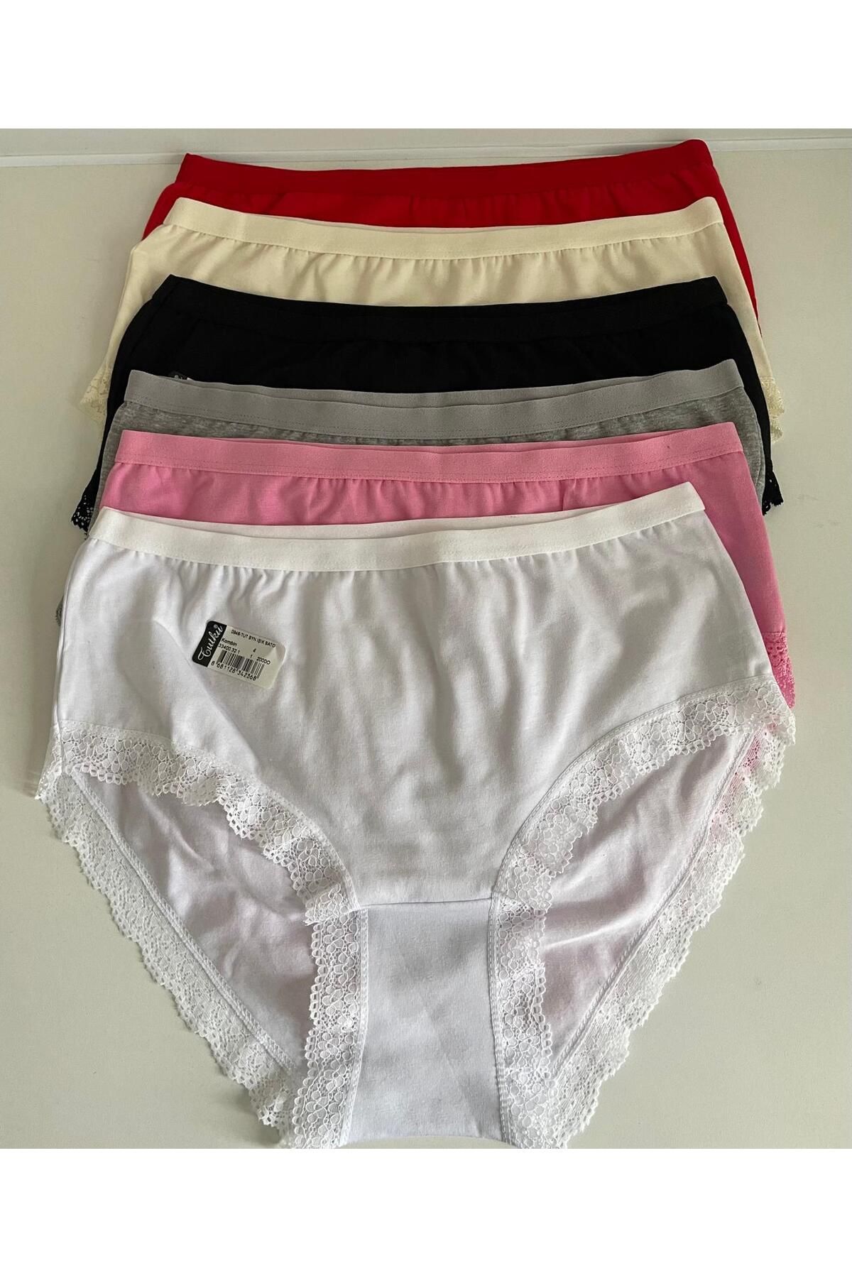 H&S STORE tutku ışık bato çok renkli güpür detaylı 6 lı kaliteli rahat