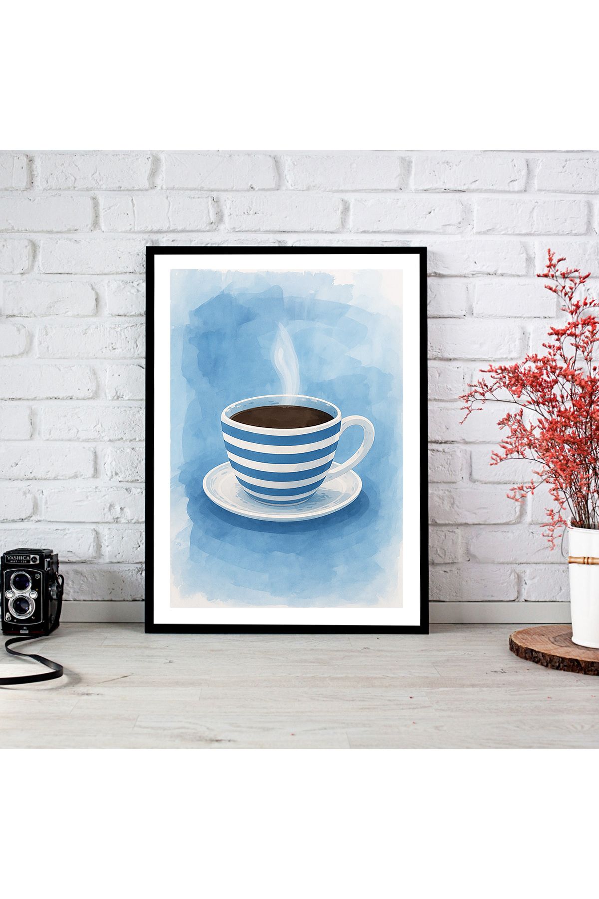 woodsia Çerçeve Görünümlü Çerçevesiz MDF Poster Tablo MDF_TEK1248