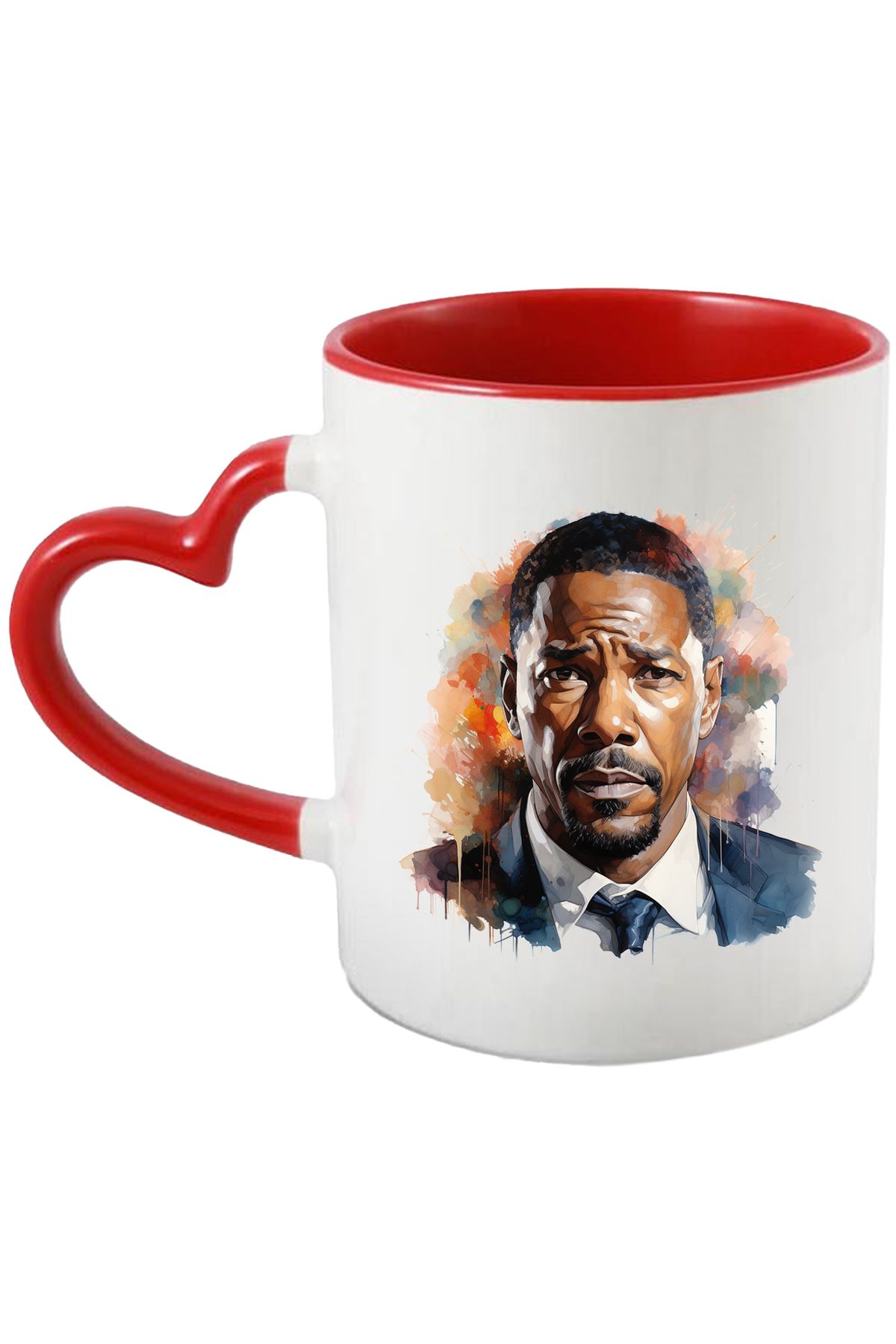 StoryGift Romania Cana Cu Michael B. Jordan, Actor, Celebritate, Filme Actiune, Multicolor 330 Ml,, Cu Maner Inim - One Size