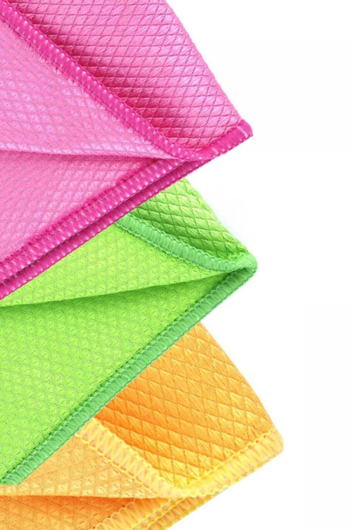 robotrend Mikrofiber Bez Set 50X70 Cm - Büyük Boy Cam Silme Bezi, Bulaşık Yıkama Bezi, Mutfak Ve Araba İçin M