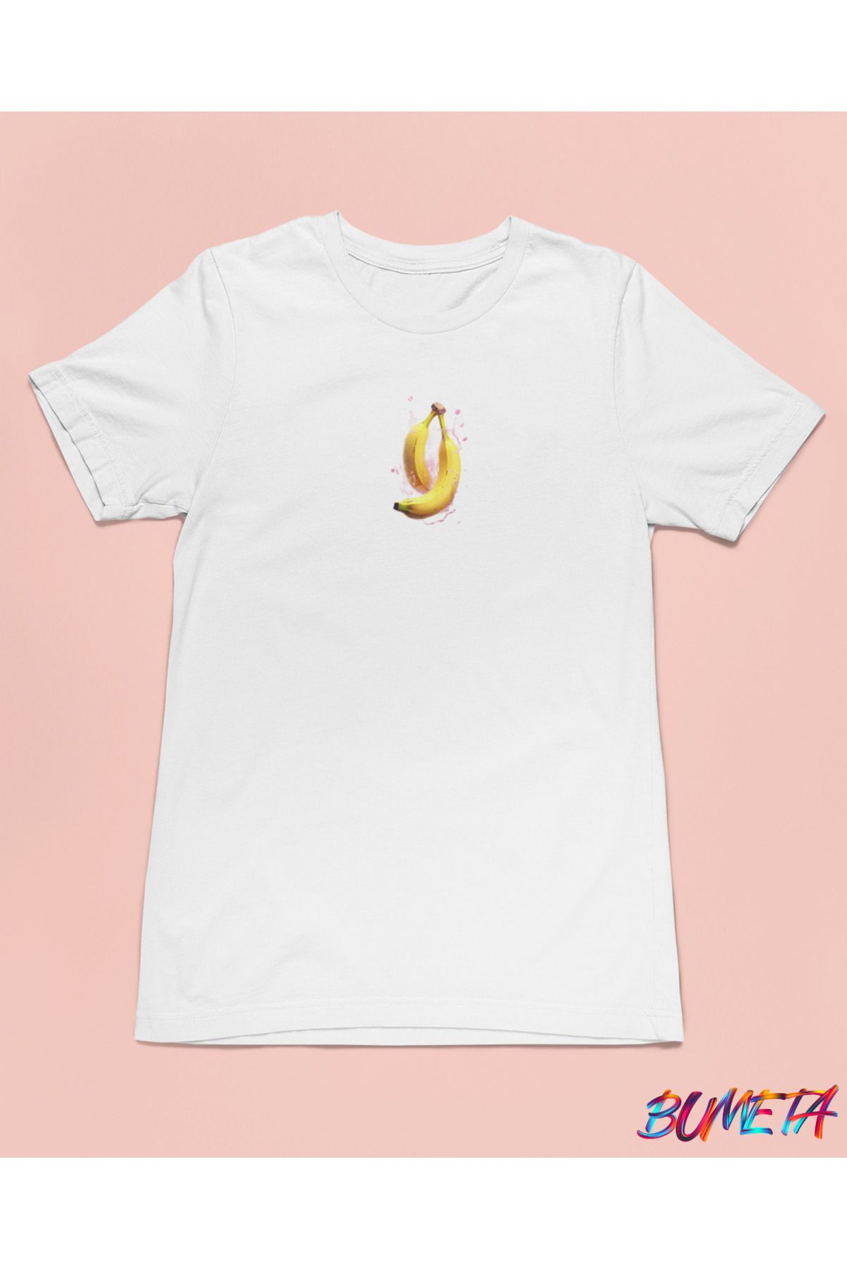 Bumeta Muzlar Minimal Meyve Unisex Tişört T-Shirt