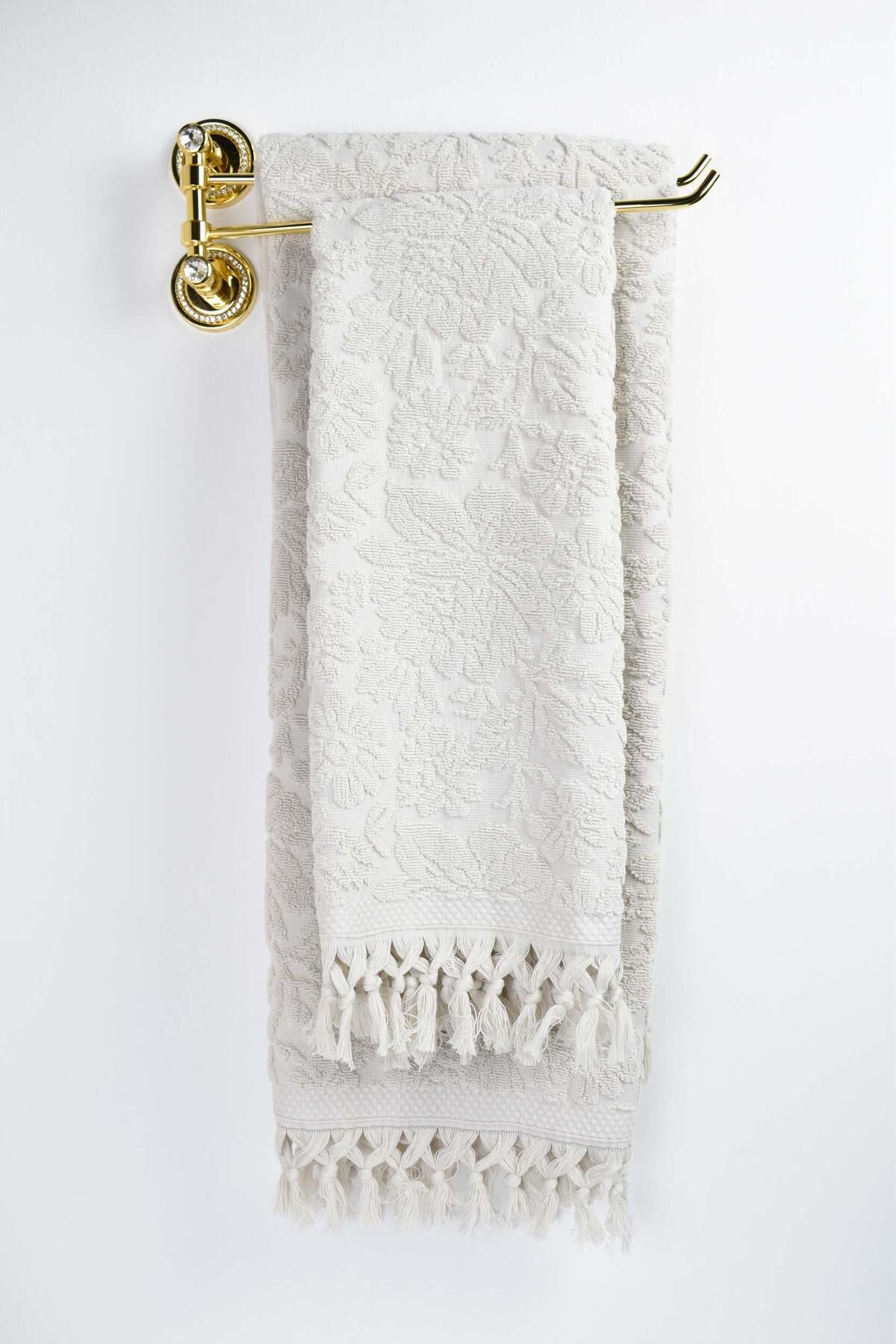 Biriz Moda Barry Banyo Havlusu - Açık Gri
