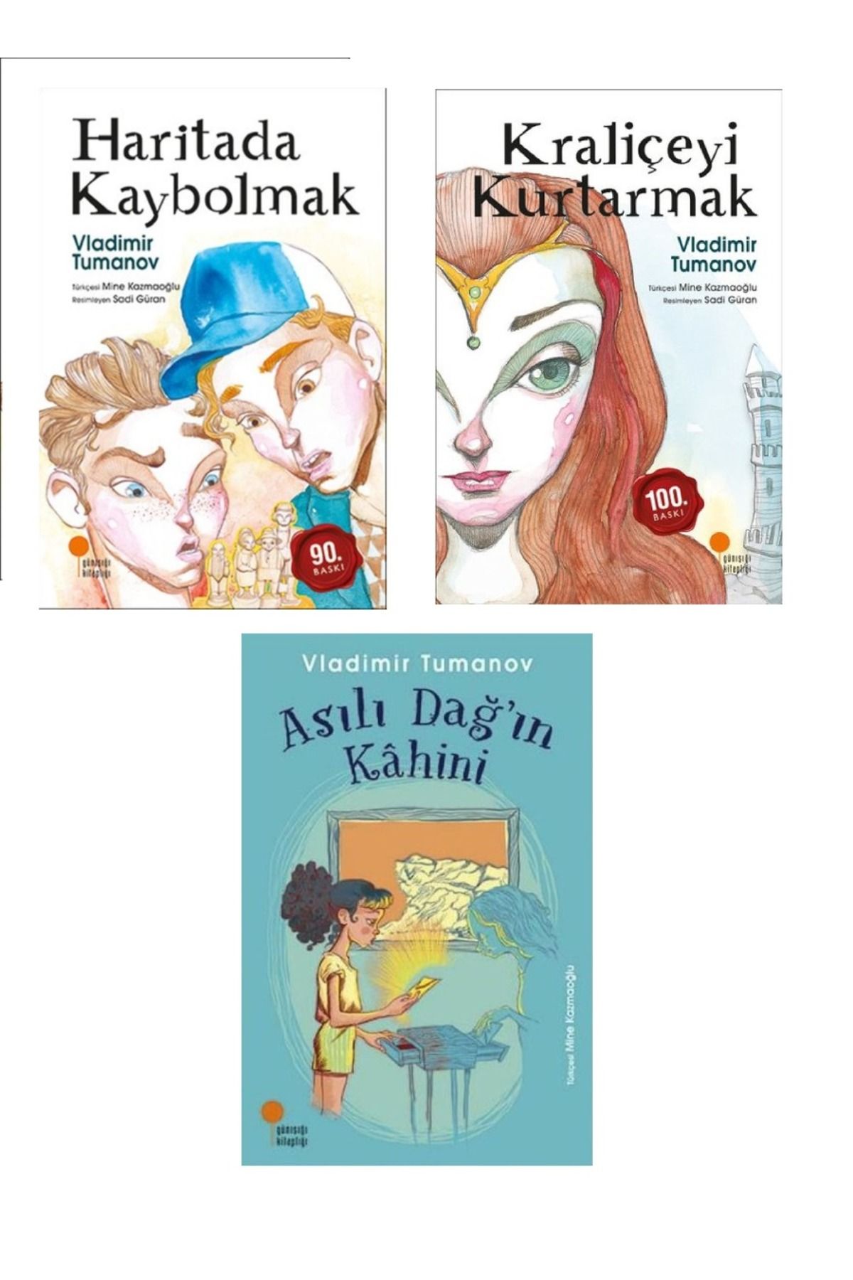 Günışığı Kitaplığı Asılı Dağın Kahini & Kraliçeyi Kurtarmak & Haritada Kaybolmak ( 3 Lü Set )