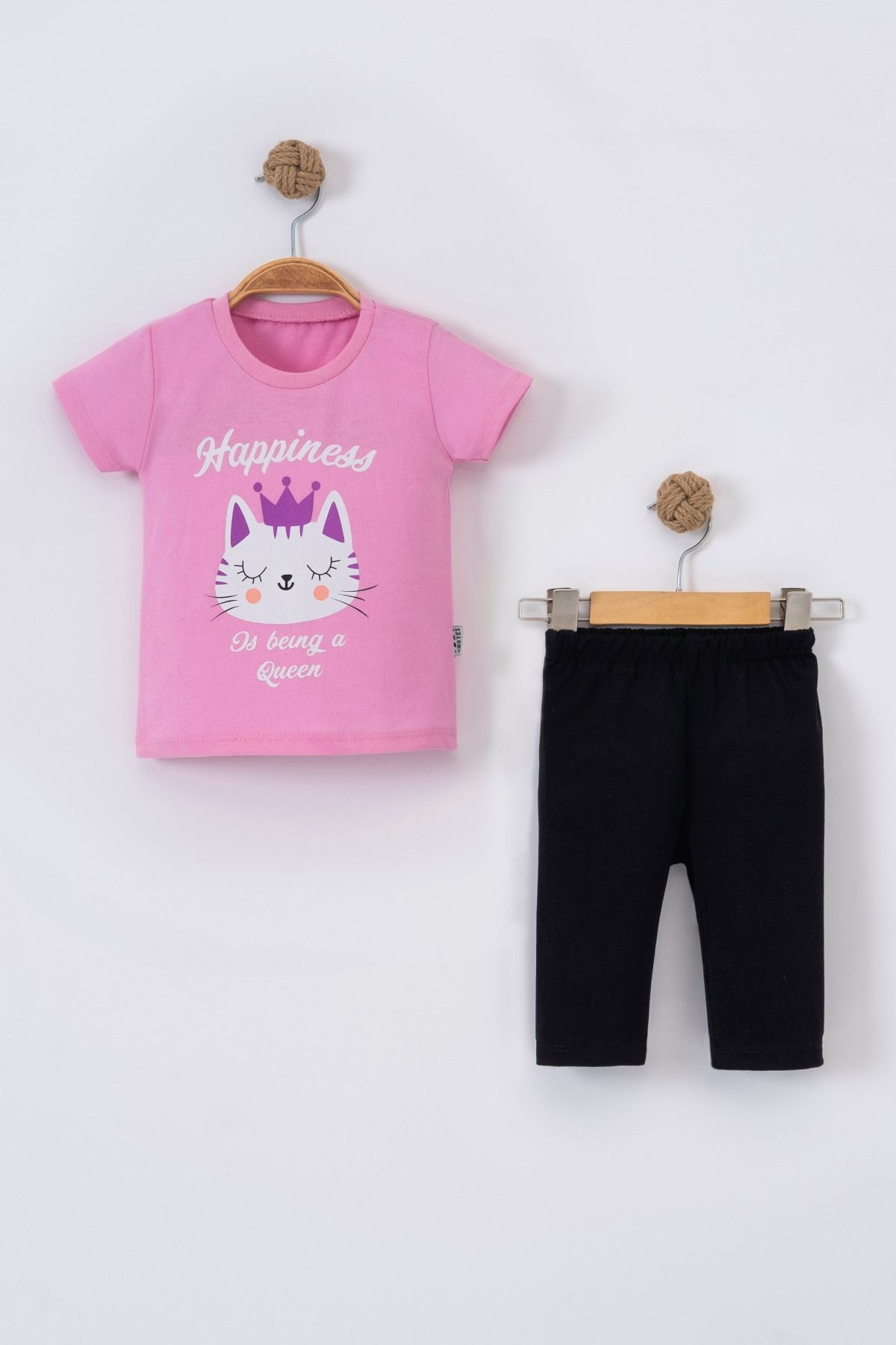 e-çocuk HAPPINESS QUENN 2 Lİ KIZ BEBEK TAKIM 4986