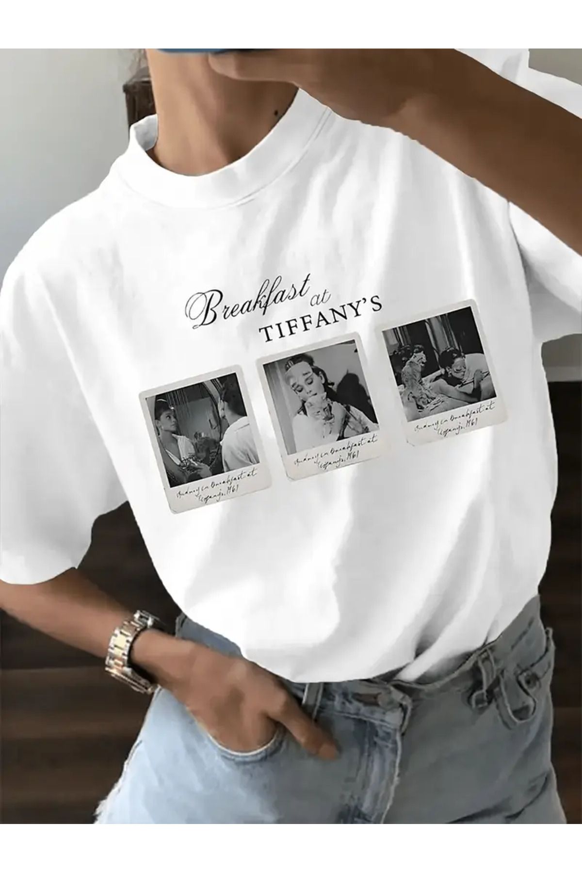 AEMİ Unisex Baskılı %100 Pamuk Oversize T-shirt