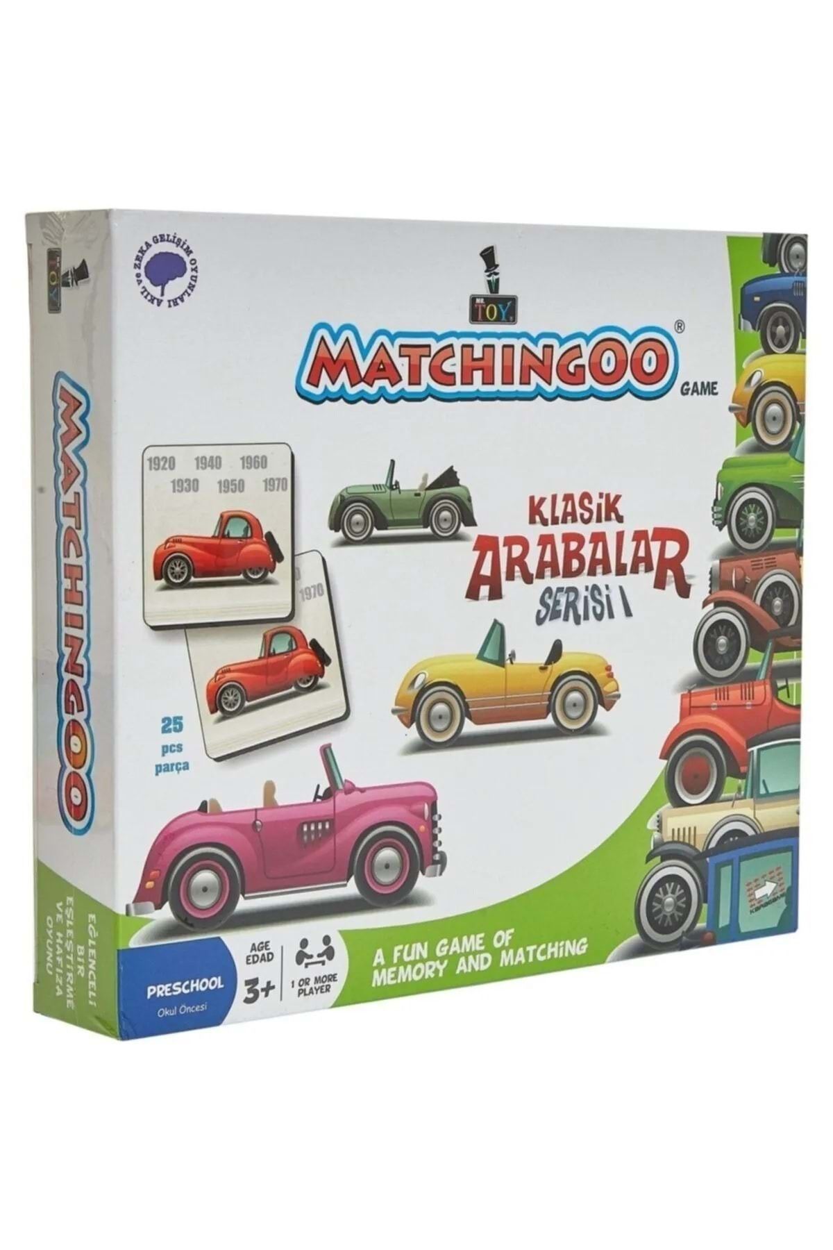 HarmonySpor Matchingoo Memory Game Hafıza Oyunu Klasik Arabalar