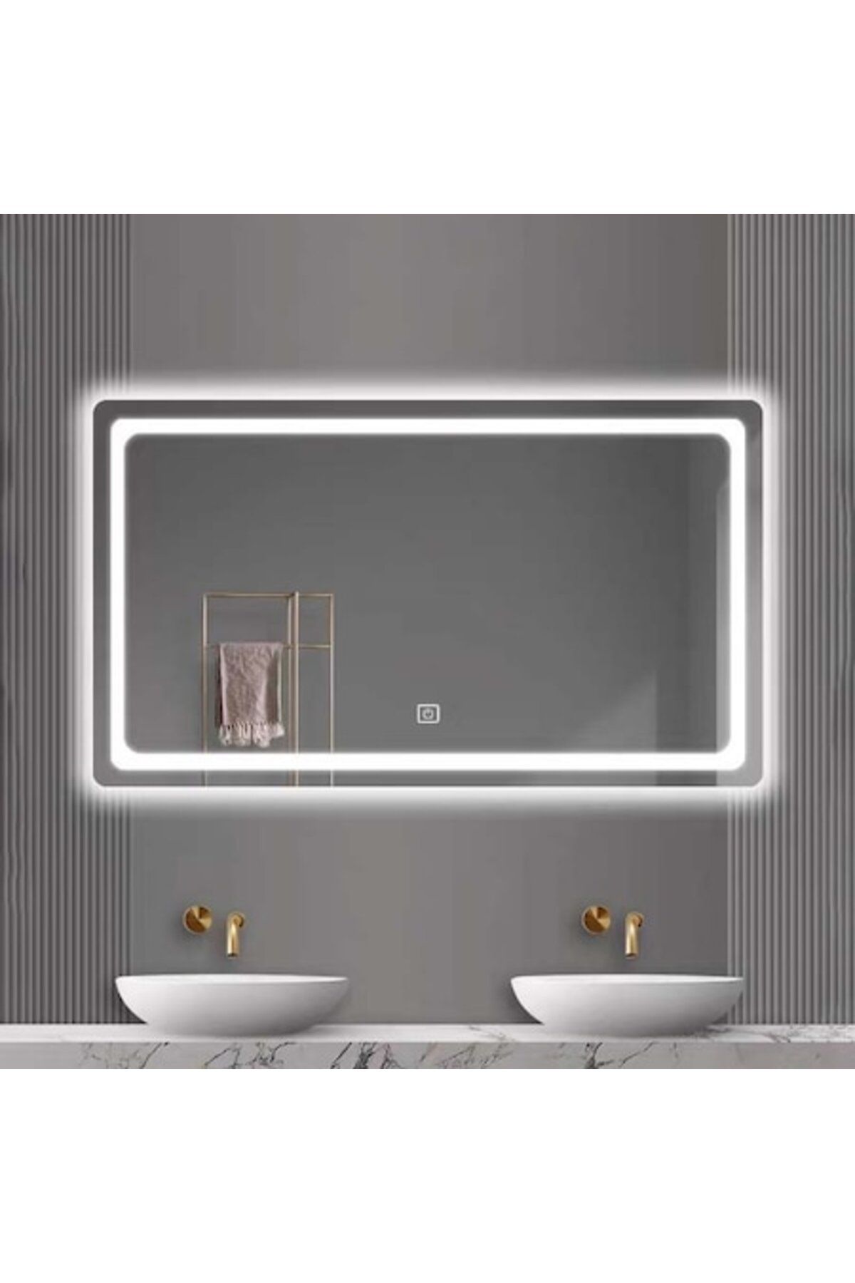 K Korman Oglindă De Baie Tactilă Cu Led 60x80cm - One Size