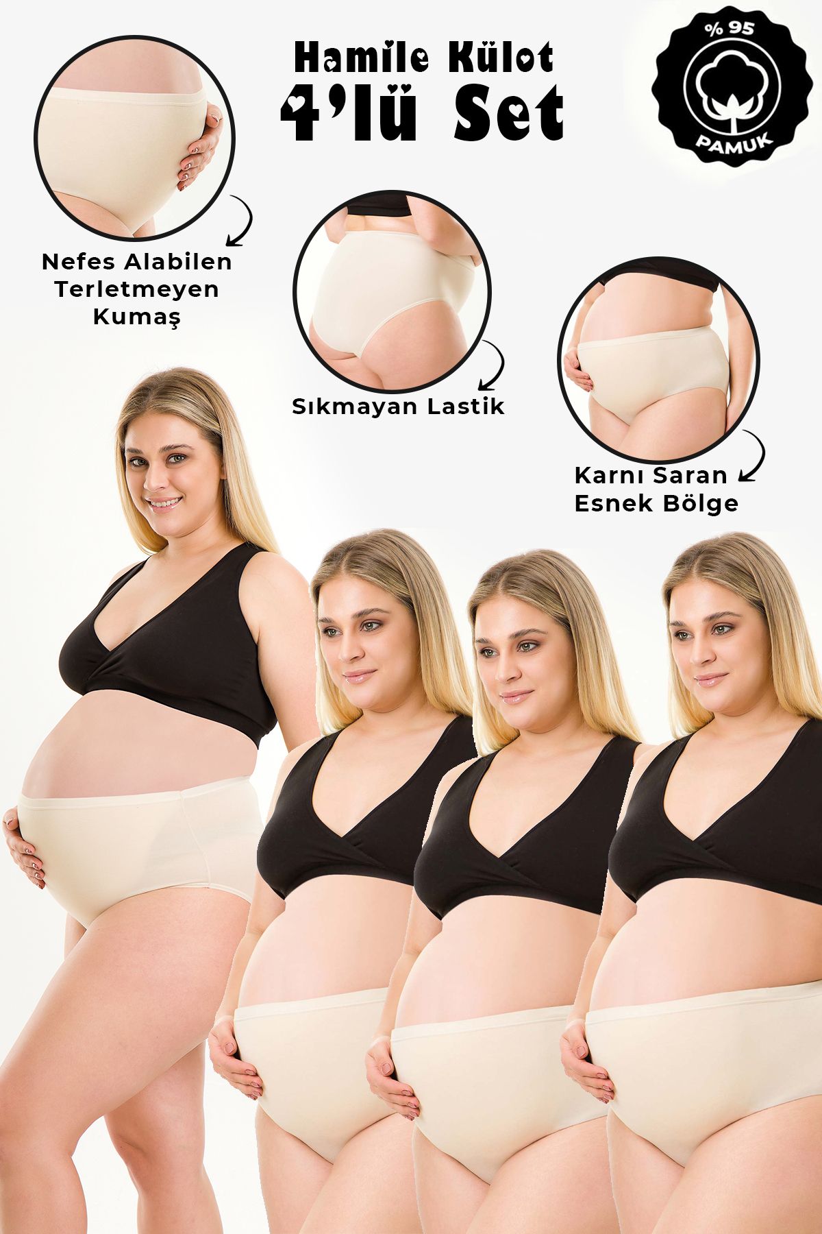 par lingerie pl 4LÜ SET HAMİLE KÜLOT