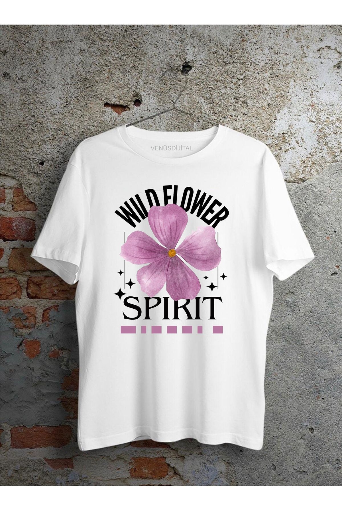 venüsdijital WILD FLOWER SPIRIT DESIGN TSHIRT