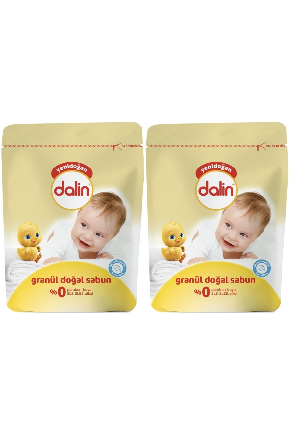 Dalin Granül Sabun Tozu 1000GR Klasik (Doğal Sabun) 2 Li Set (40 Yıkama)