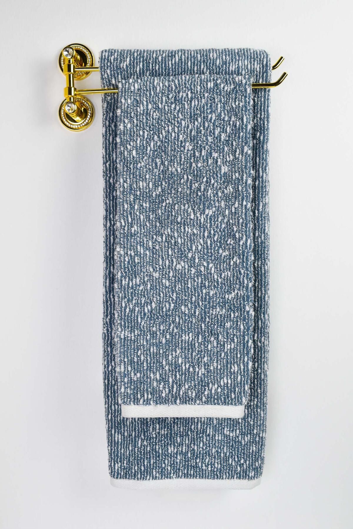 Biriz Moda Melody Banyo Havlusu - Mavi