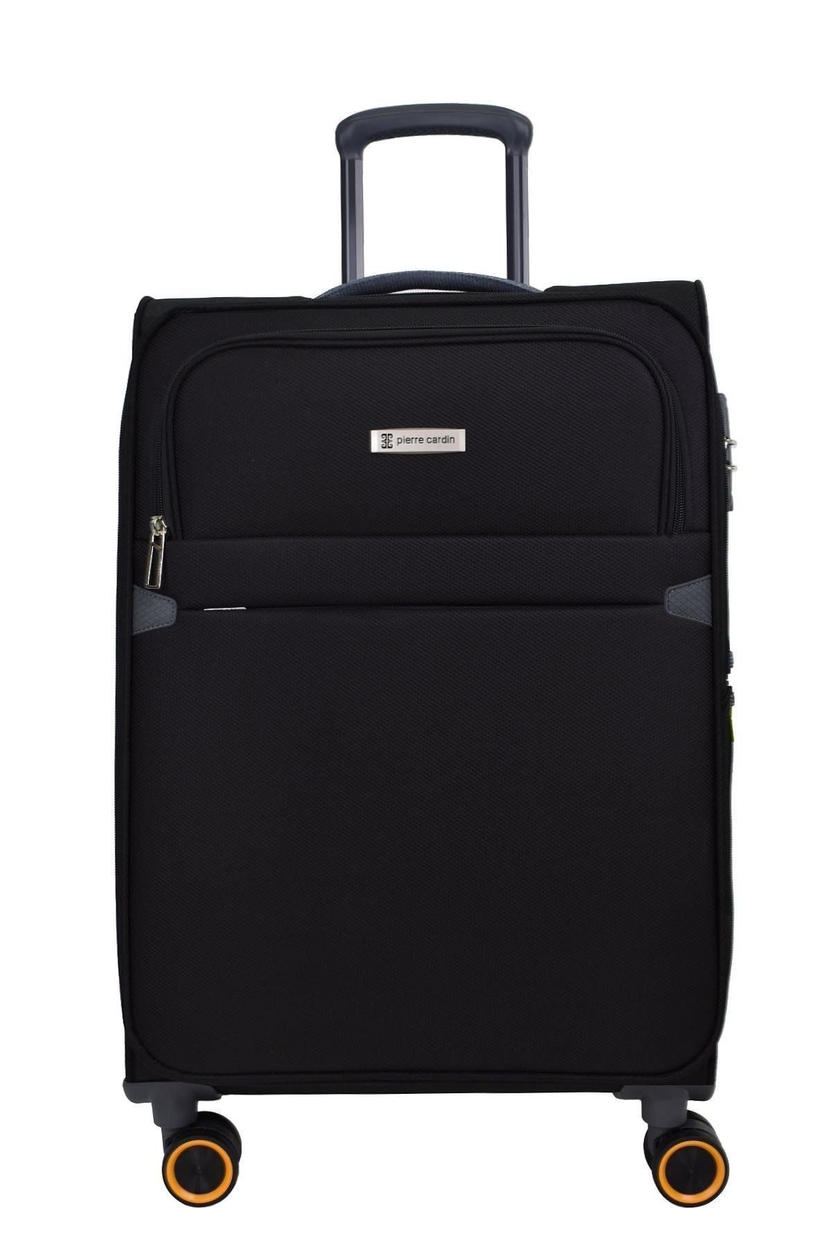 Pierre Cardin Ultra Light Hafif Lüx Kumaş Orta Boy Valiz Siyah PC6000