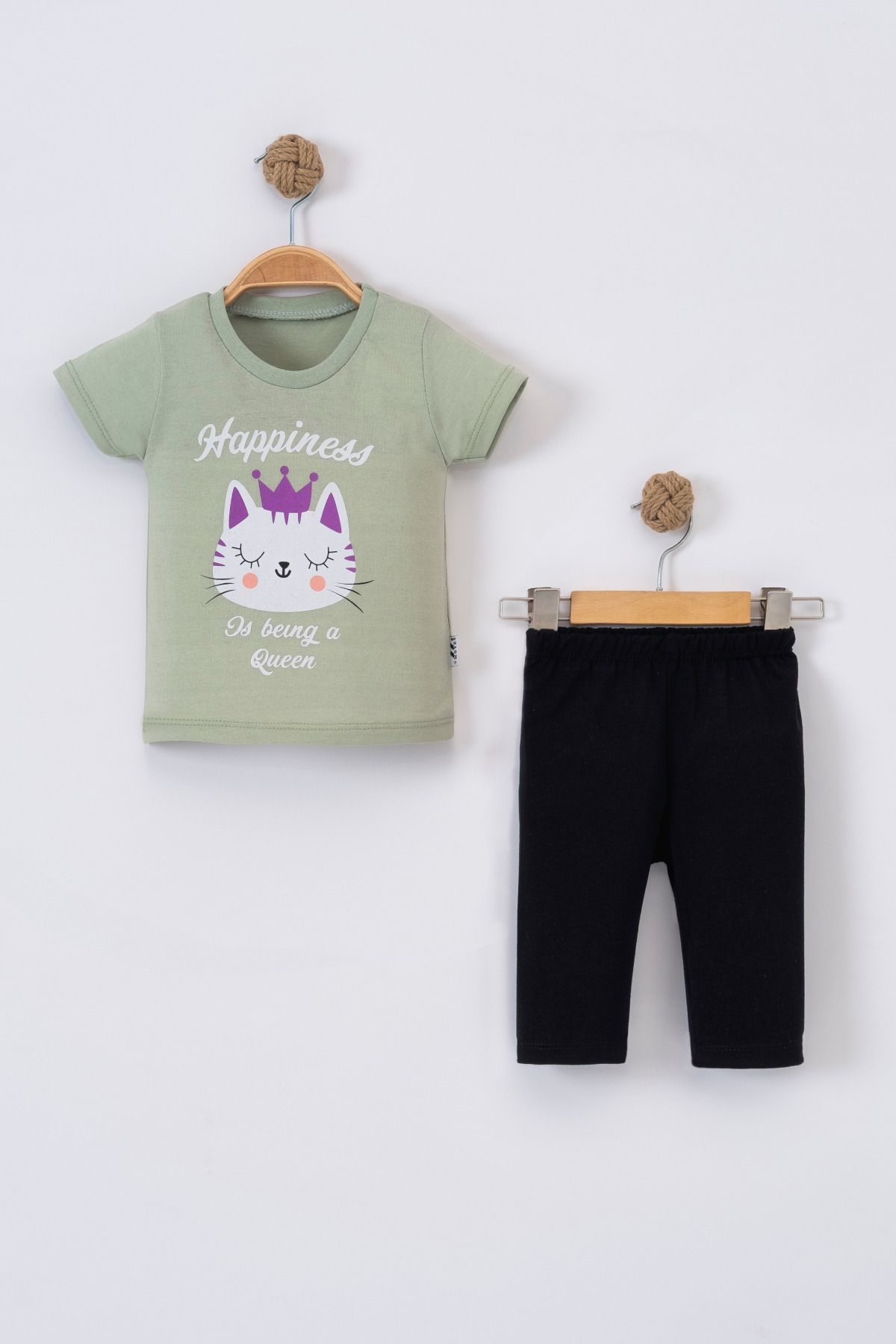 e-çocuk HAPPINESS QUENN 2 Lİ KIZ BEBEK TAKIM 4986
