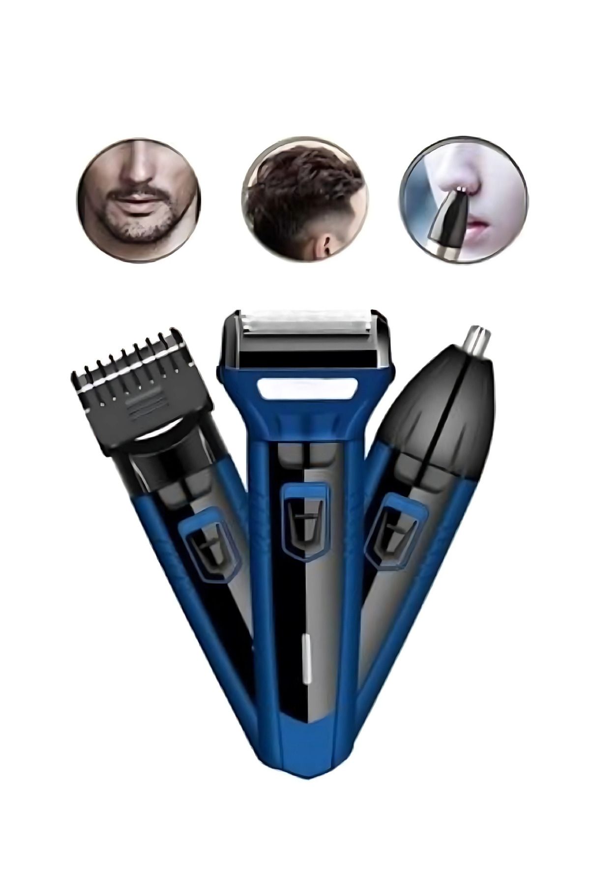 Go İthalat 3in1 Tıraş Makinesi Set | Saç Sakal Kesme Makinesi | Tüm Vücut Erkek Bakım Tıraş Makinesi