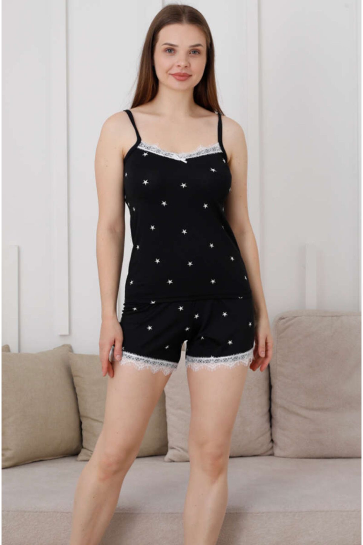 MODA NUR Şortlu Pijama Takımı