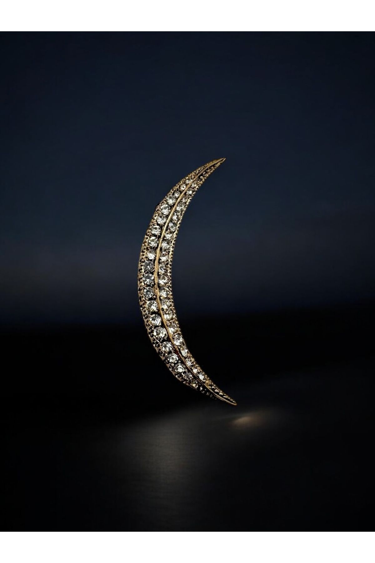 FUYA JEWELLERY Elmas Montür Hilal Broş