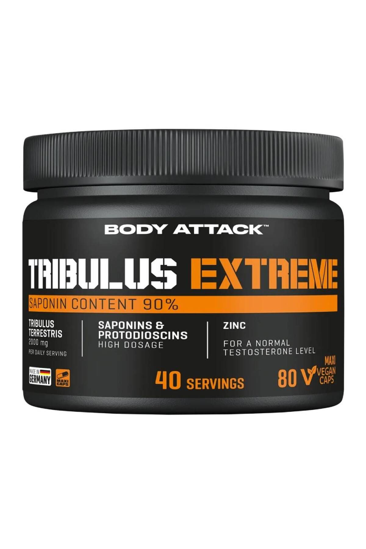 Body Attack Tribulus Extreme, 80 Capsule, Body Attack, Stimulator Testosteron - One Size