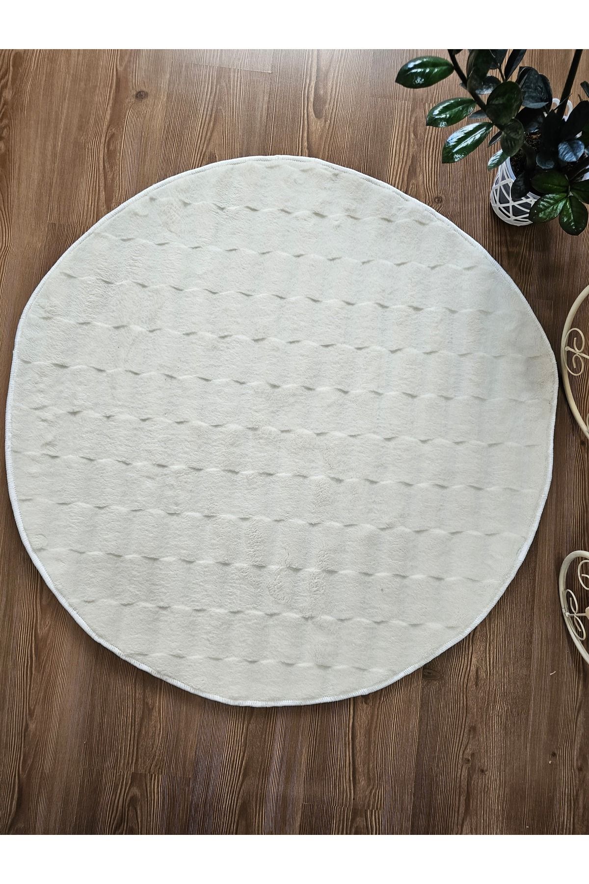 AKBAY HALI merinos kaymaz taban yuvarlak daire halı