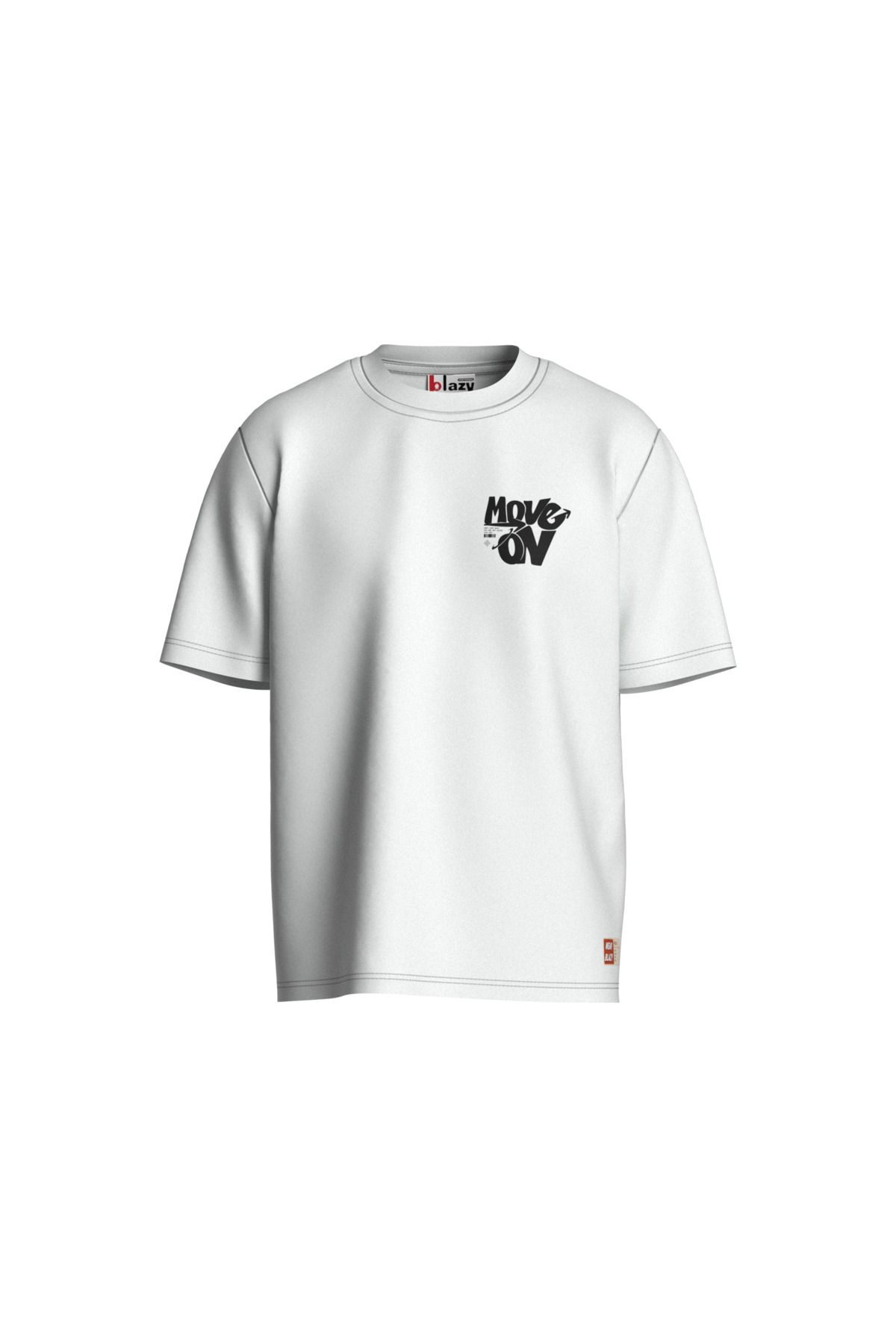BLAZY MOVE ON BASKILI OVERSİZE T-SHIRT