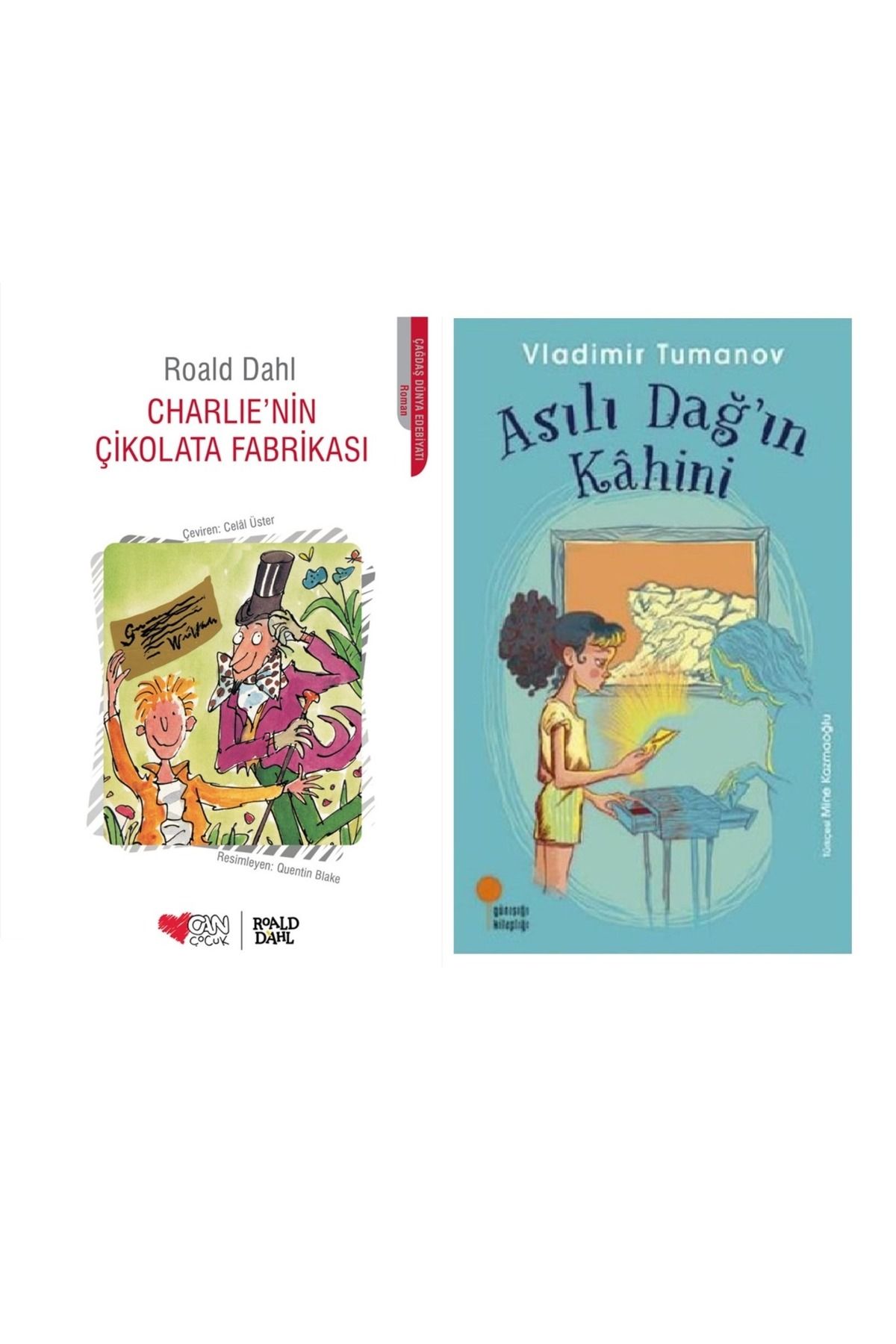 Günışığı Kitaplığı Asılı Dağın Kahini & Charlie'nin Çikolata Fabrikası ( 2 Li Set )