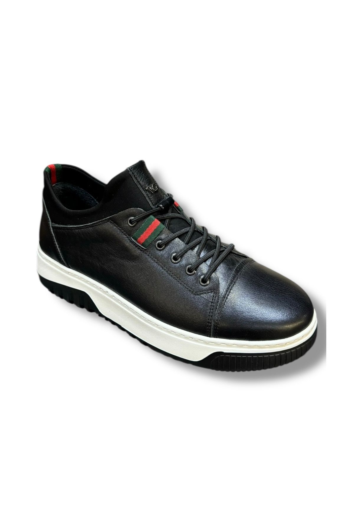 İdeal Voyager 6095-1 Erkek Lastikli Hakiki Deri Casual Spor Sneaker Ayakkabı