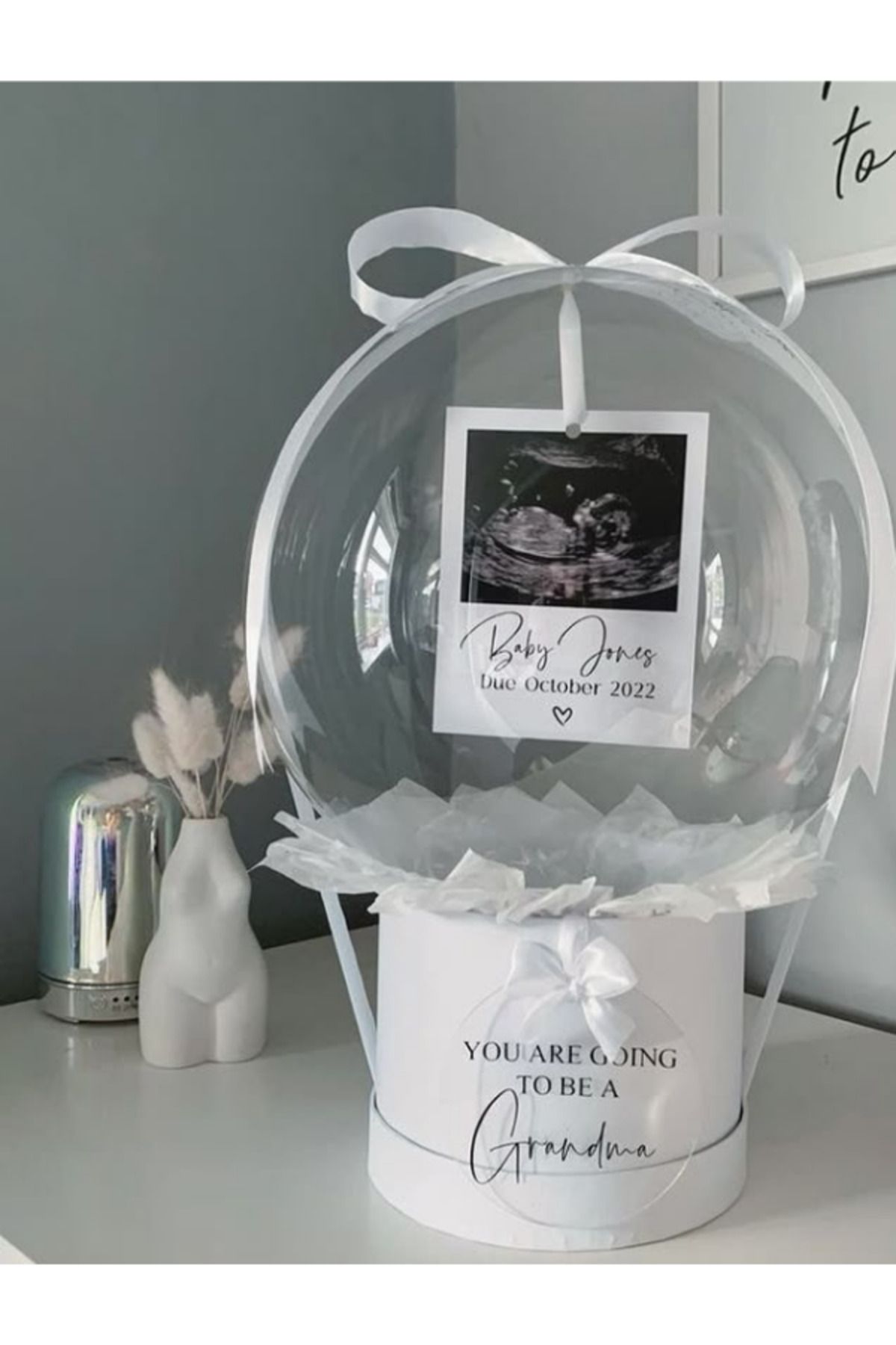 hepa butik balonlu hediye kutusu