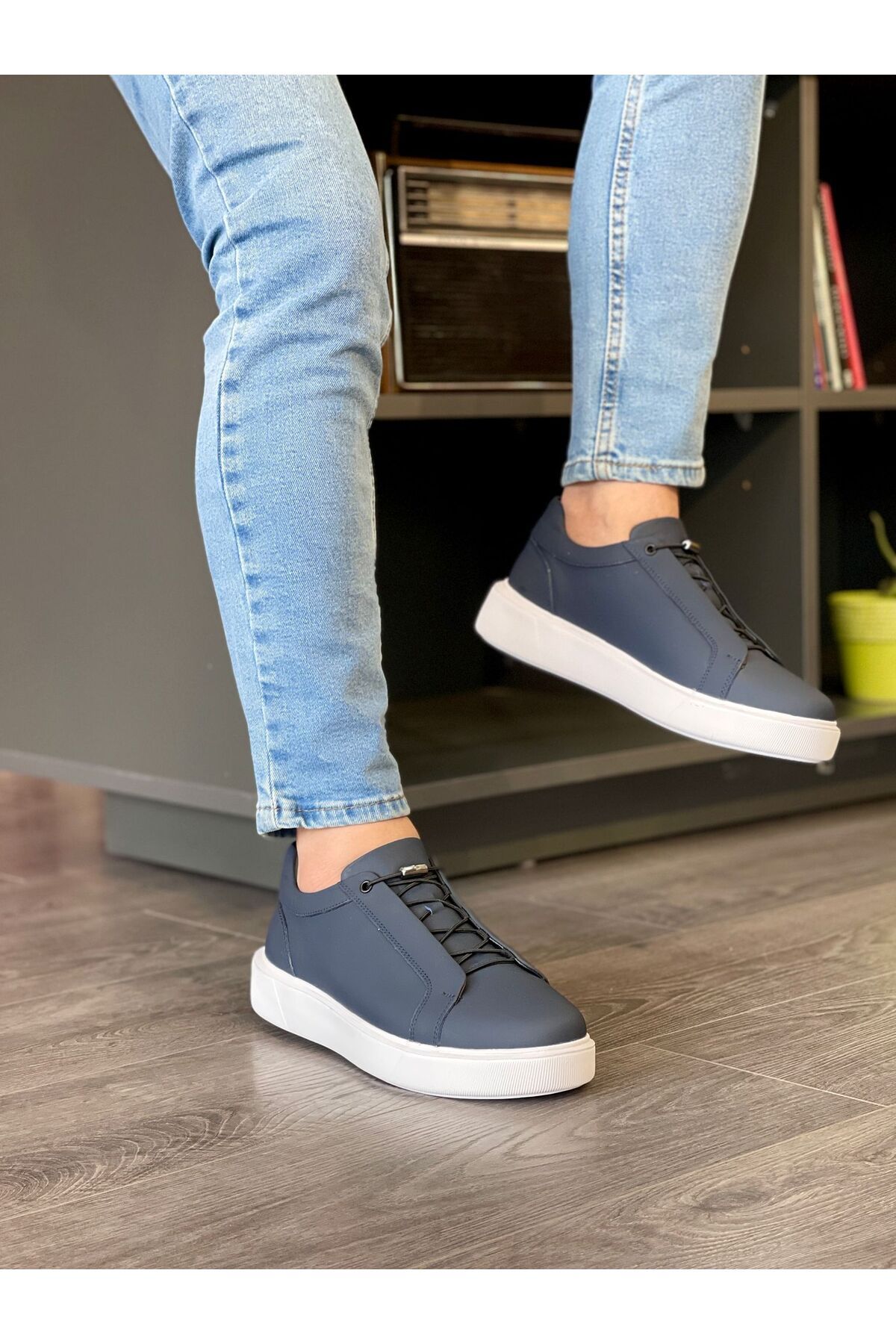 MOR KUNDURA Hakiki Deri Günlük Kullanım Sneakers Erkek Ayakkabı