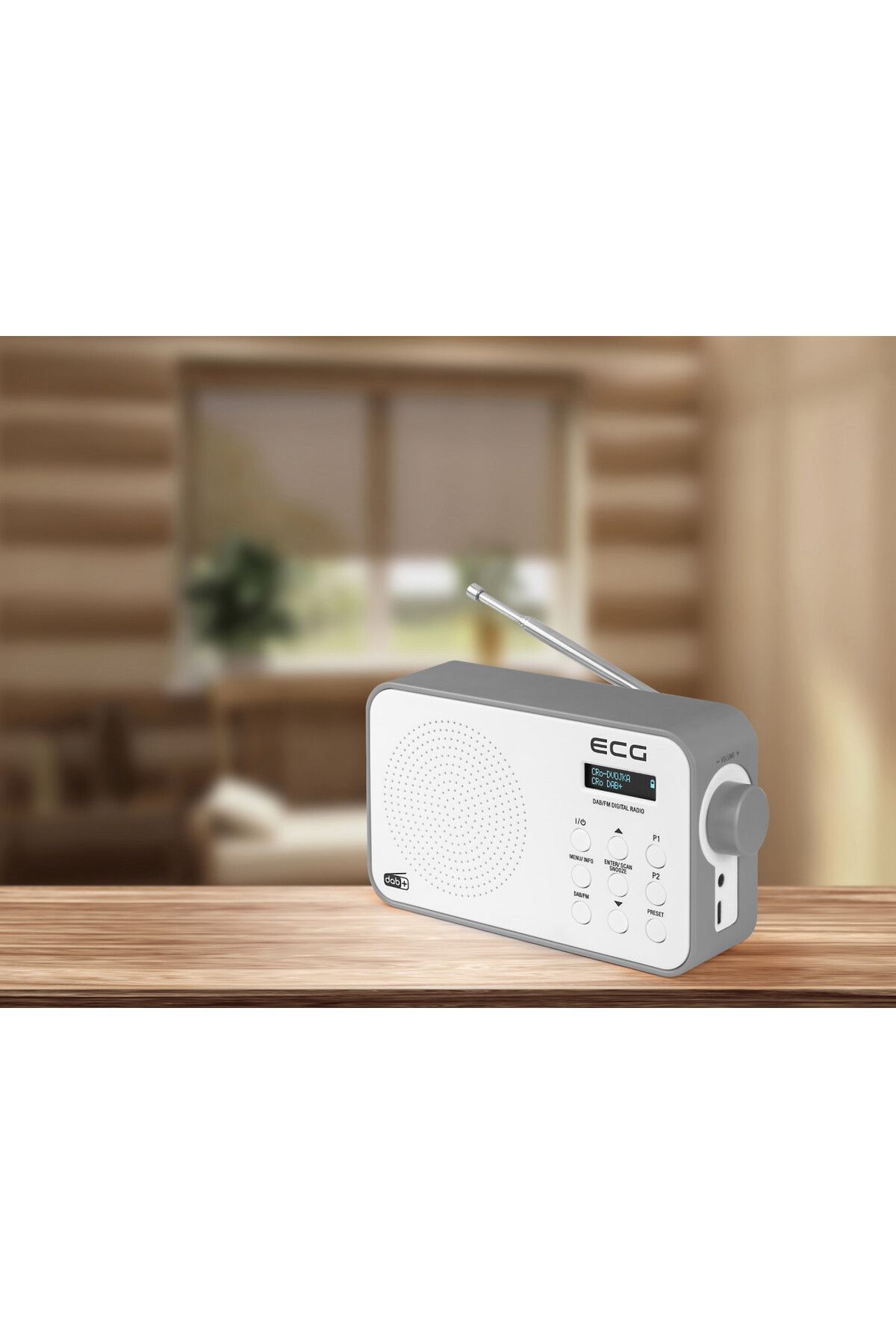 ECG-Portable Radio Rd 110 DAB With DAB And FM Tuner, White, 1.2 W, 30 Station Memory 13