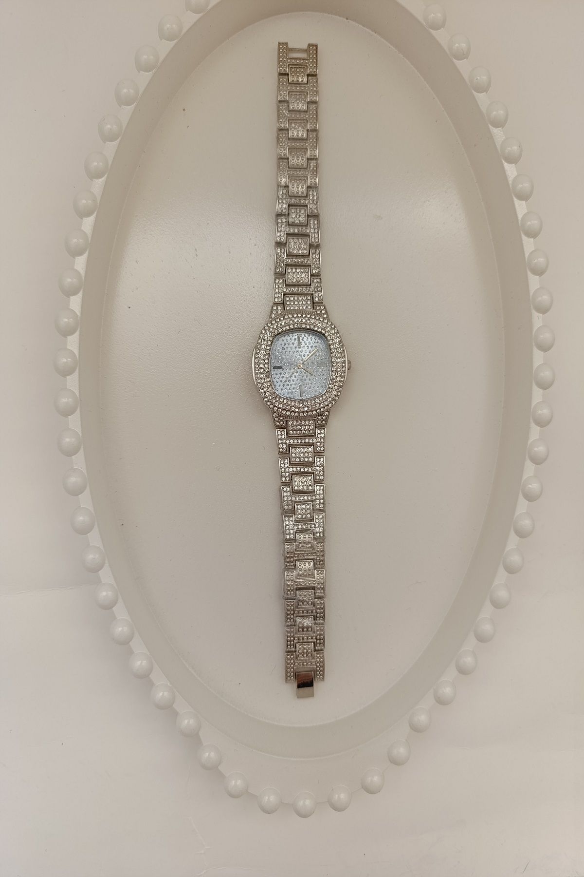 MARZELLA ACCESSORİES çelik silver taşlı saat
