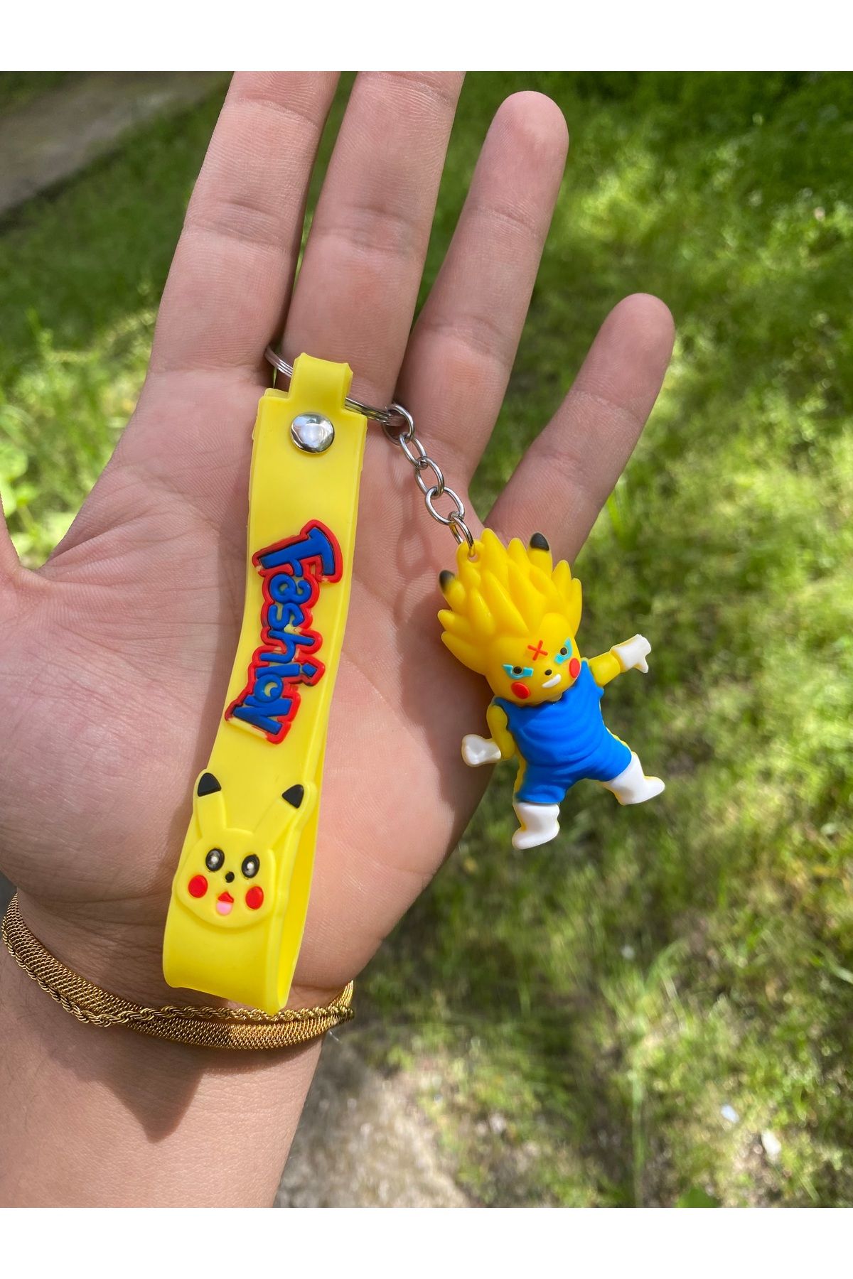 AYZENA 3D Yumuşak Silikon Pokemon Anahtarlık (Tekli)