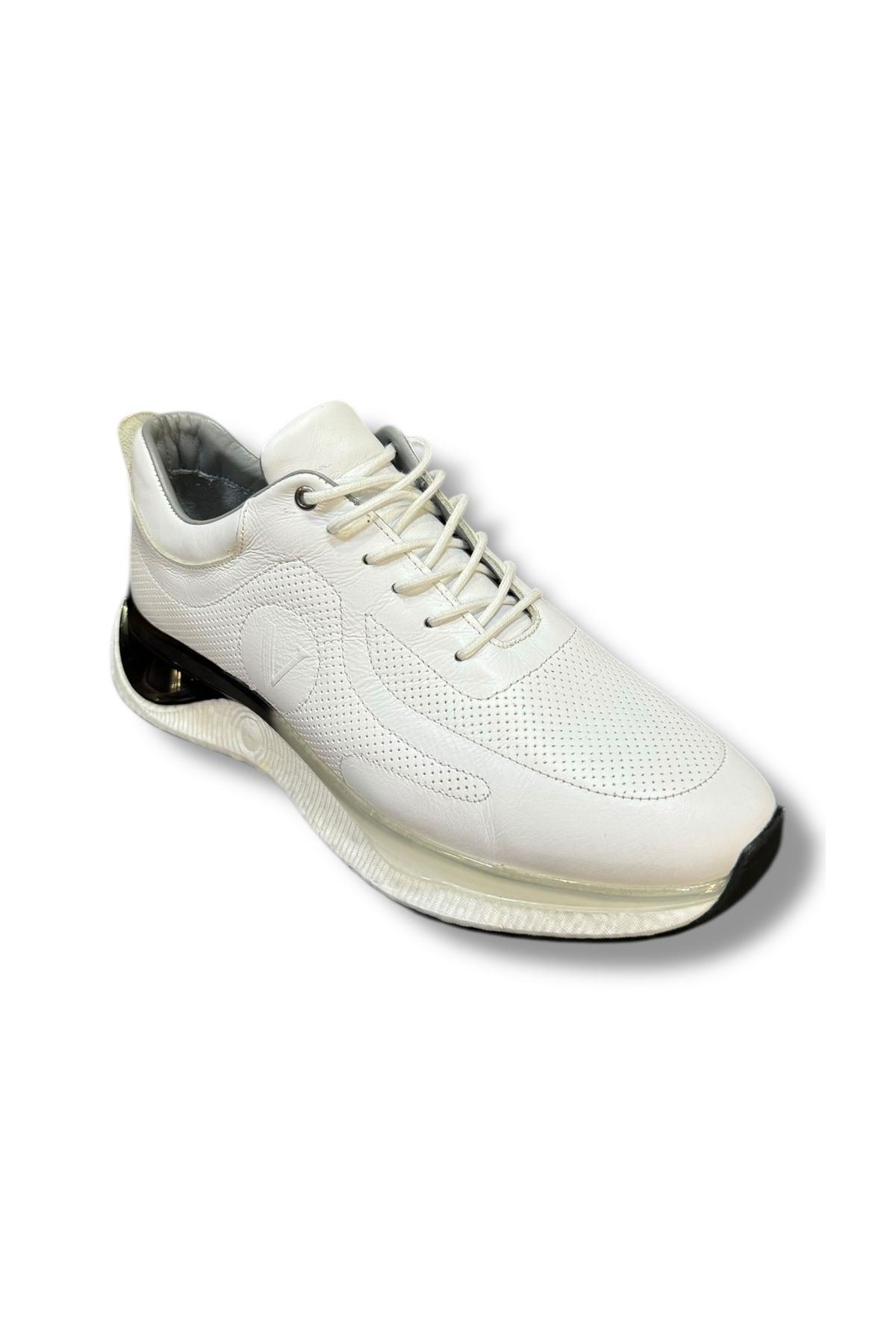 İdeal Voyager 4964 Erkek Bağcıklı Hakiki Deri Yüksek Taban Casual Spor Sneaker Ayakkabı