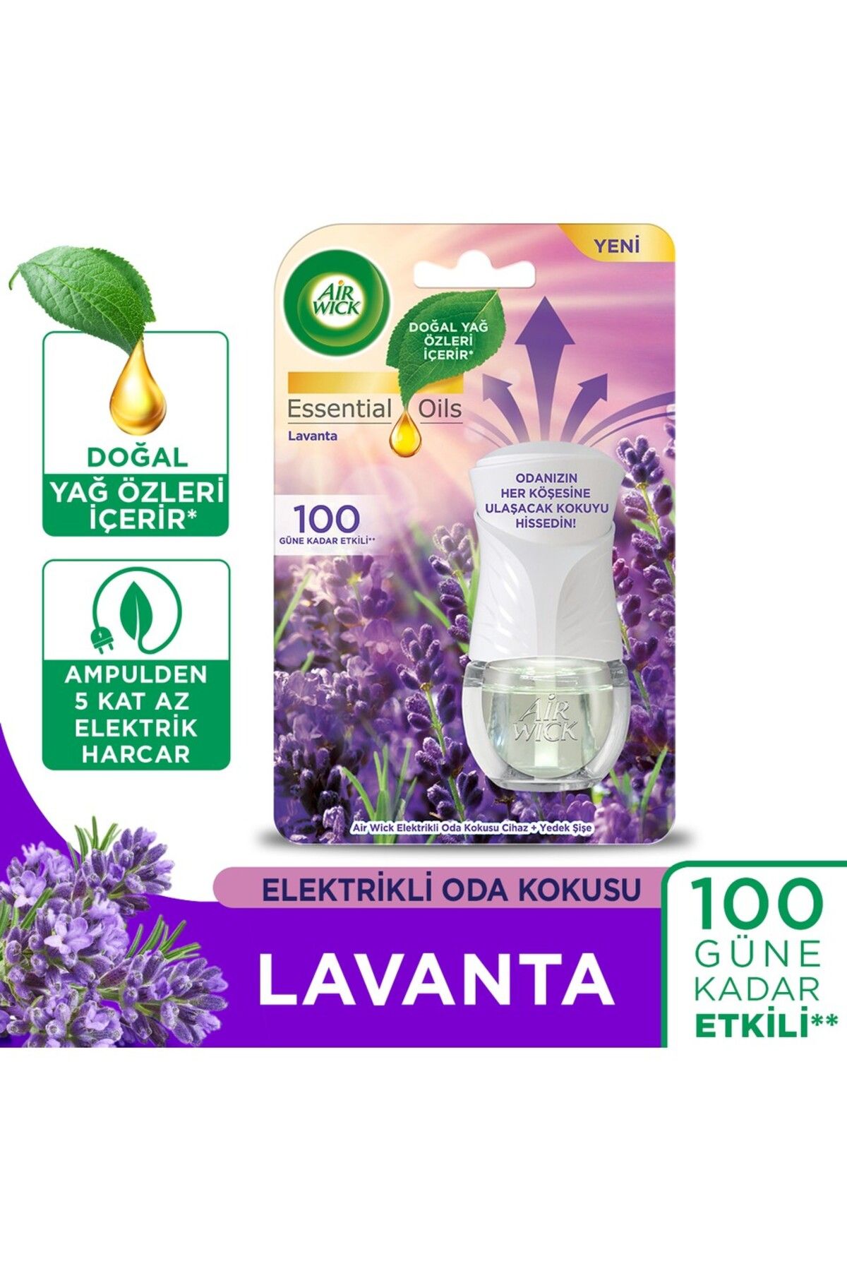 Air Wick Elektrikli Oda Kokusu Kit Lavanta (1 CİHAZ + 1 KOKU)
