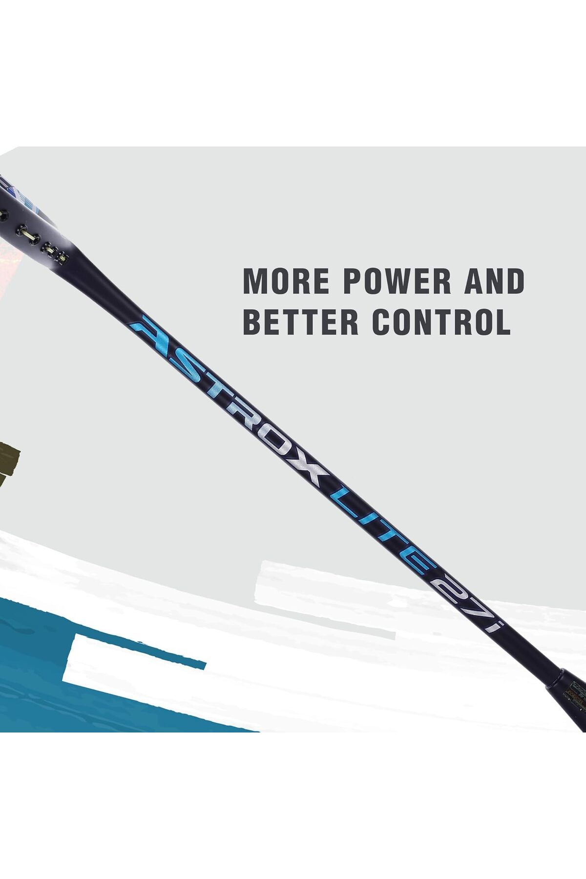YONEX-مضرب تنس الريشة AstroxLite 27i بخيوط جرافيت | غطاء مضرب | 77 غرامًا | شد خيط 30 رطلاً 5