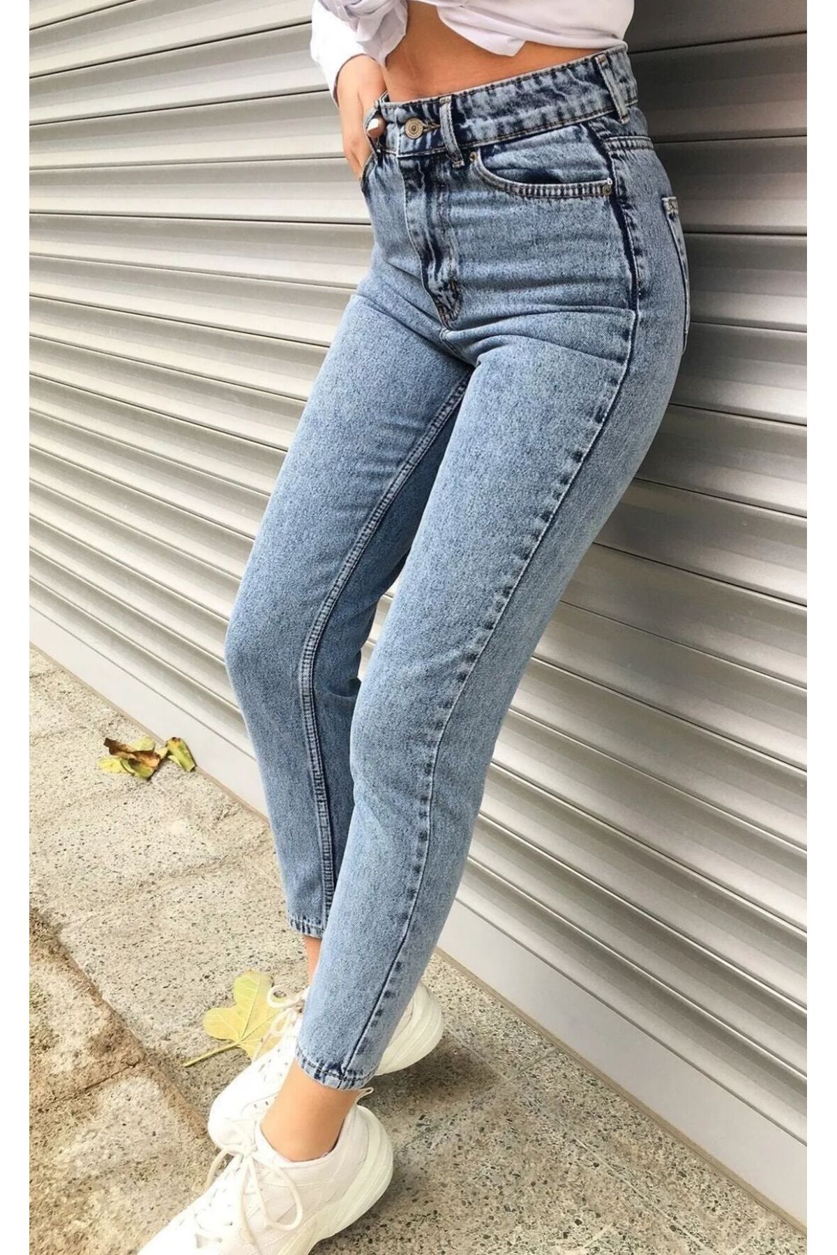 CİHAN PAPEL Kar Yıkama Boyfriend Likralı Kot Pantolon