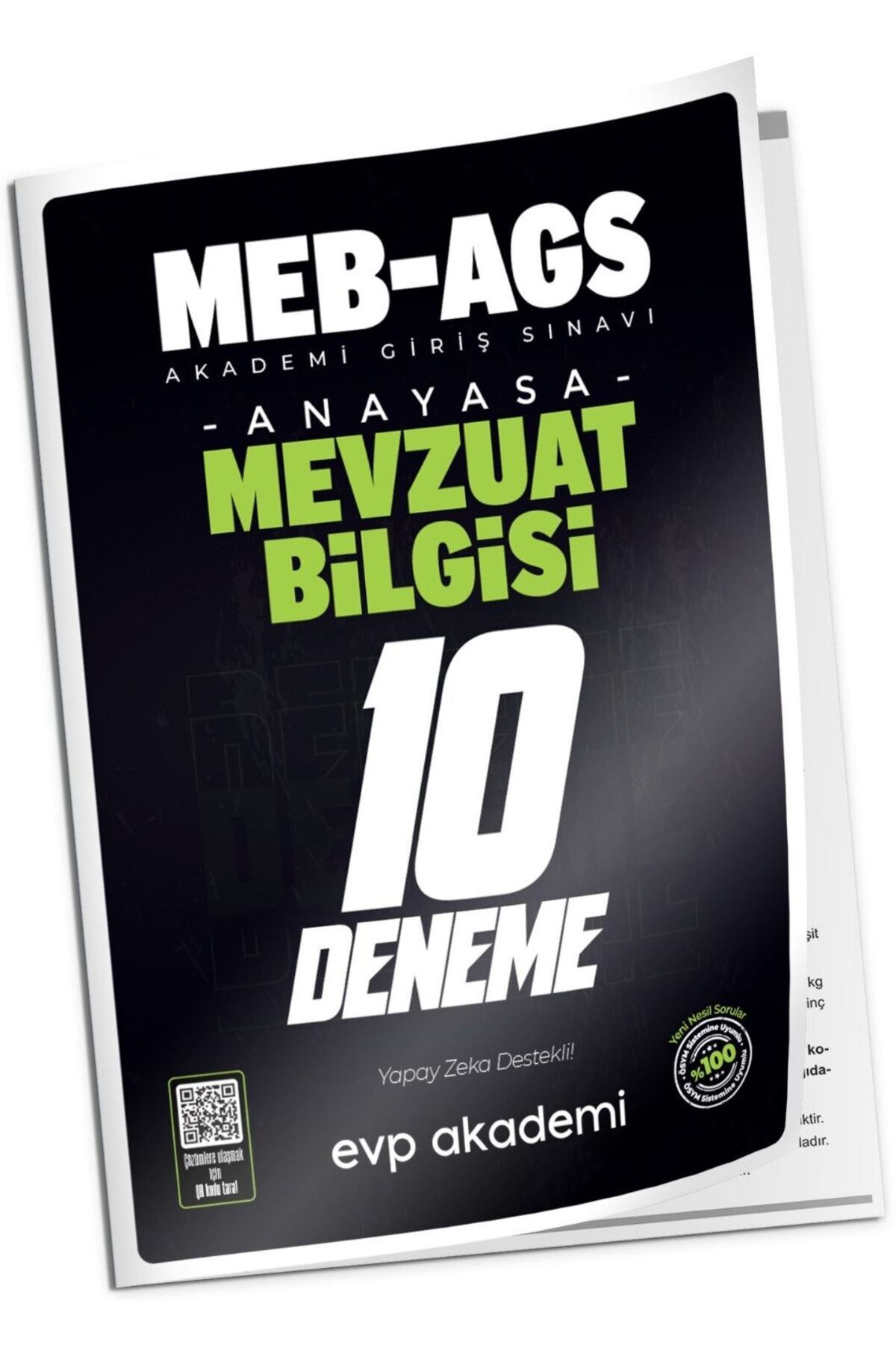 evp akademi 2025 MEB-AGS Mevzuat Bilgisi 10 Deneme Çözümlü EVP Akademi