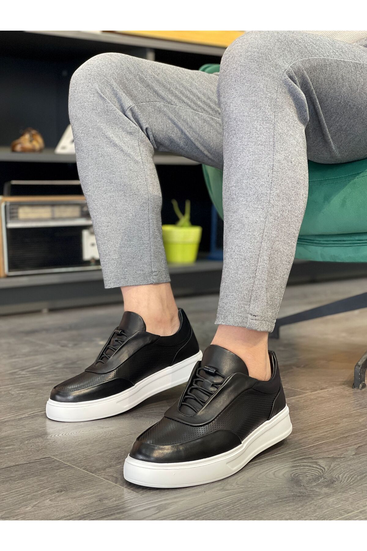 MOR KUNDURA Hakiki Deri Günlük Kullanım Sneakers Erkek Ayakkabı