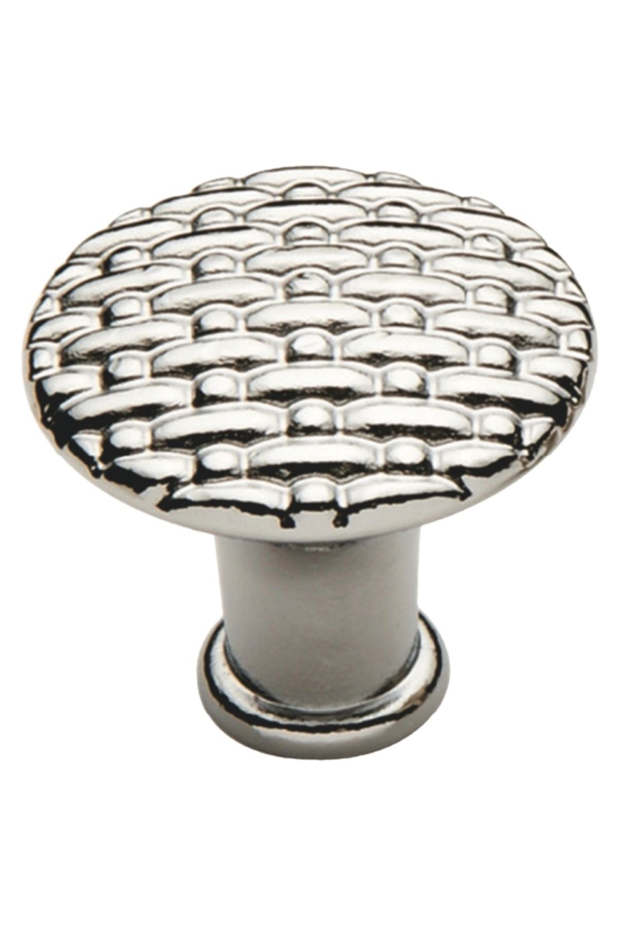 flores Buton Pentru Mobila Din Metal, Cu Model, Ozs-4079, Crom - One Size