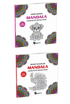 Egenis Mandala Boyama Kitap Seti – Minik Patiler & Renkli Kanatlar (2'li Set)