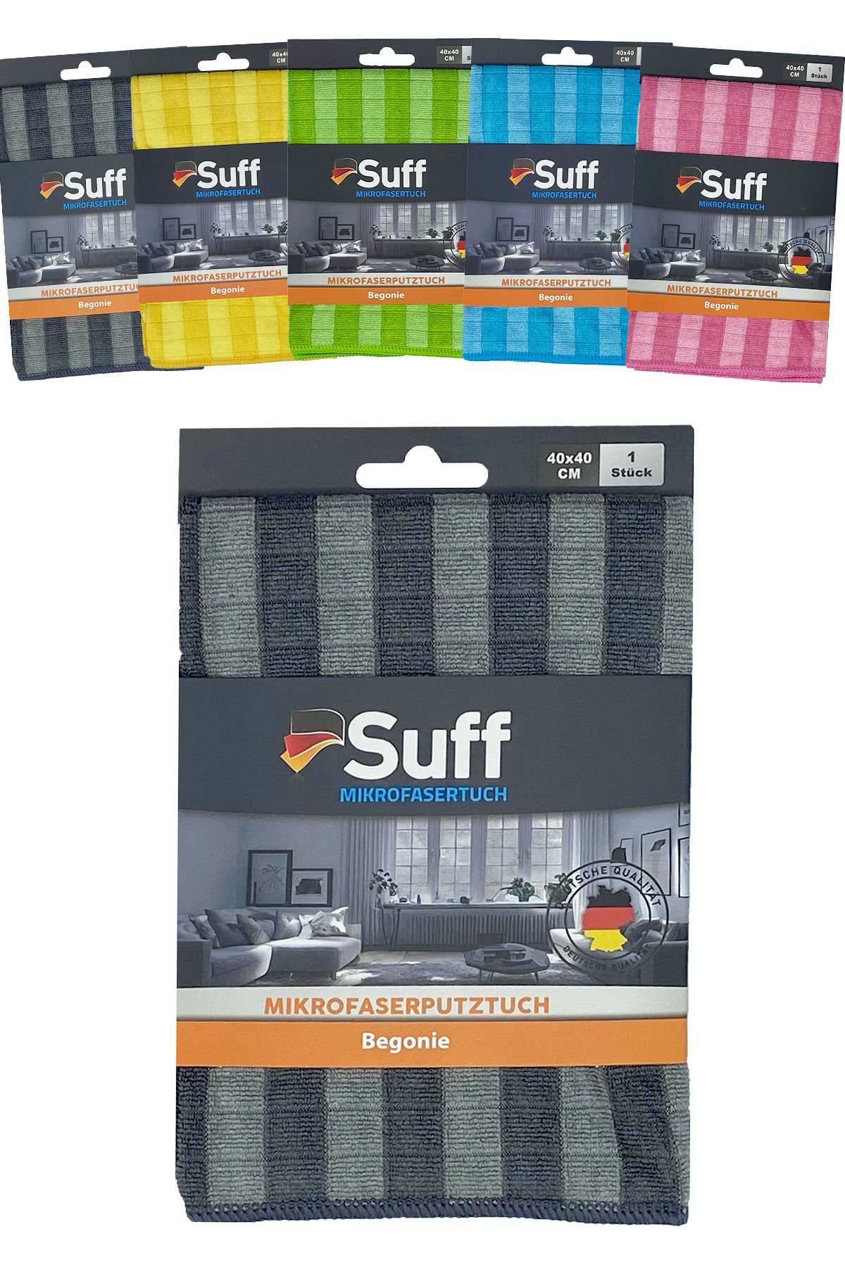 Suff Begonya 3D Genel Temizlik Bezi 40x40 Leke Tutmaz Koku Yapmaz ( 1 Adet)