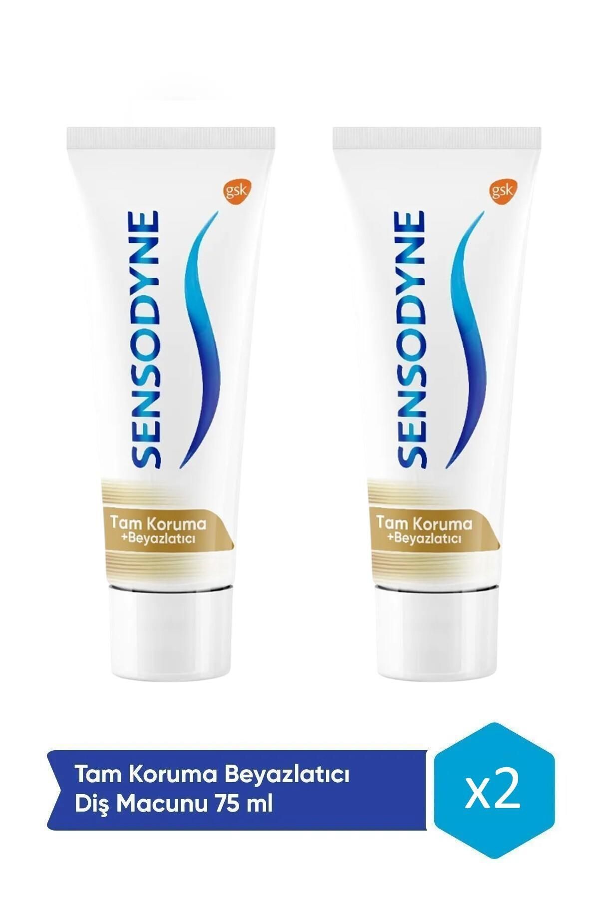 Sensodyne Tam Koruma Ve Beyazlatıcı Diş Macunu 75ml x2