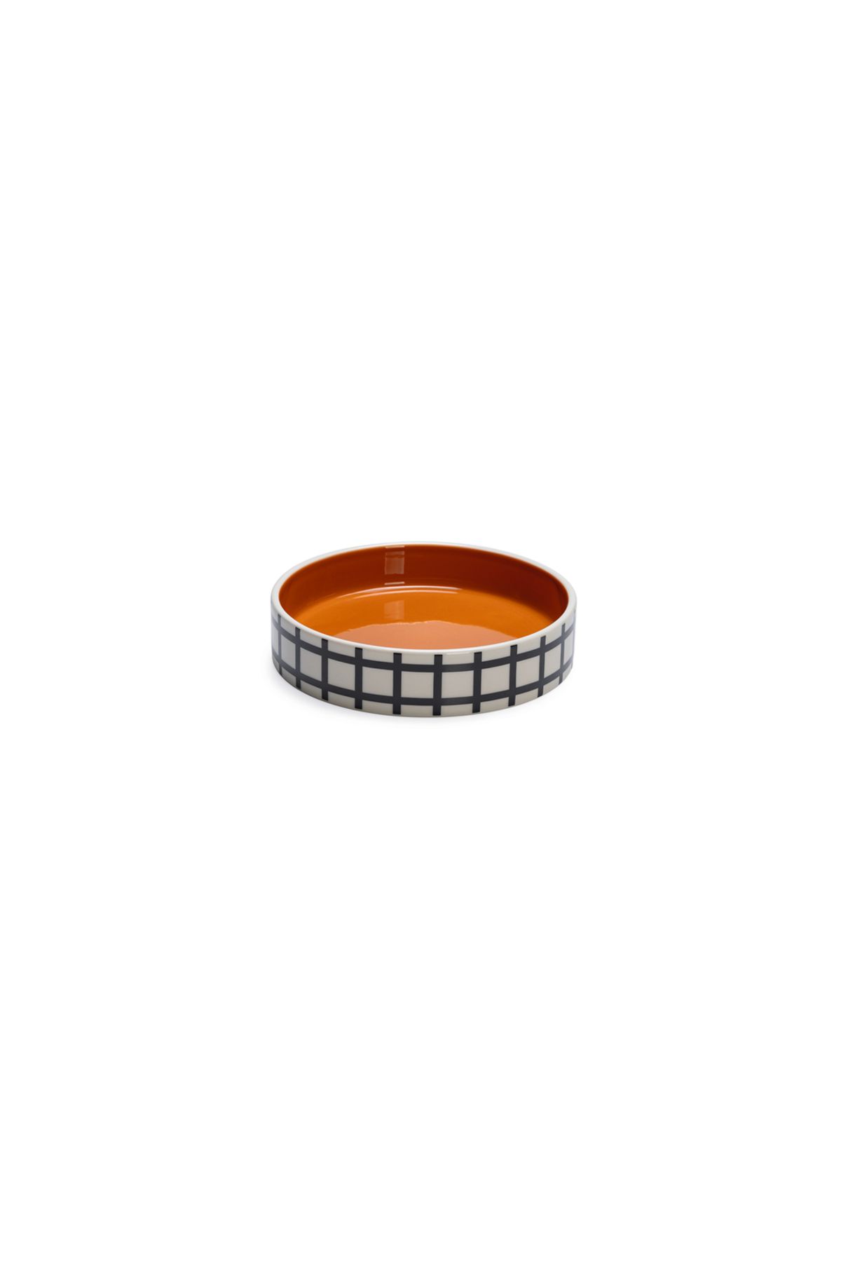 Beeztees Kedi Mama Su Kabı, Seramik, Turuncu / Beyaz, 16,5cm, 300ml