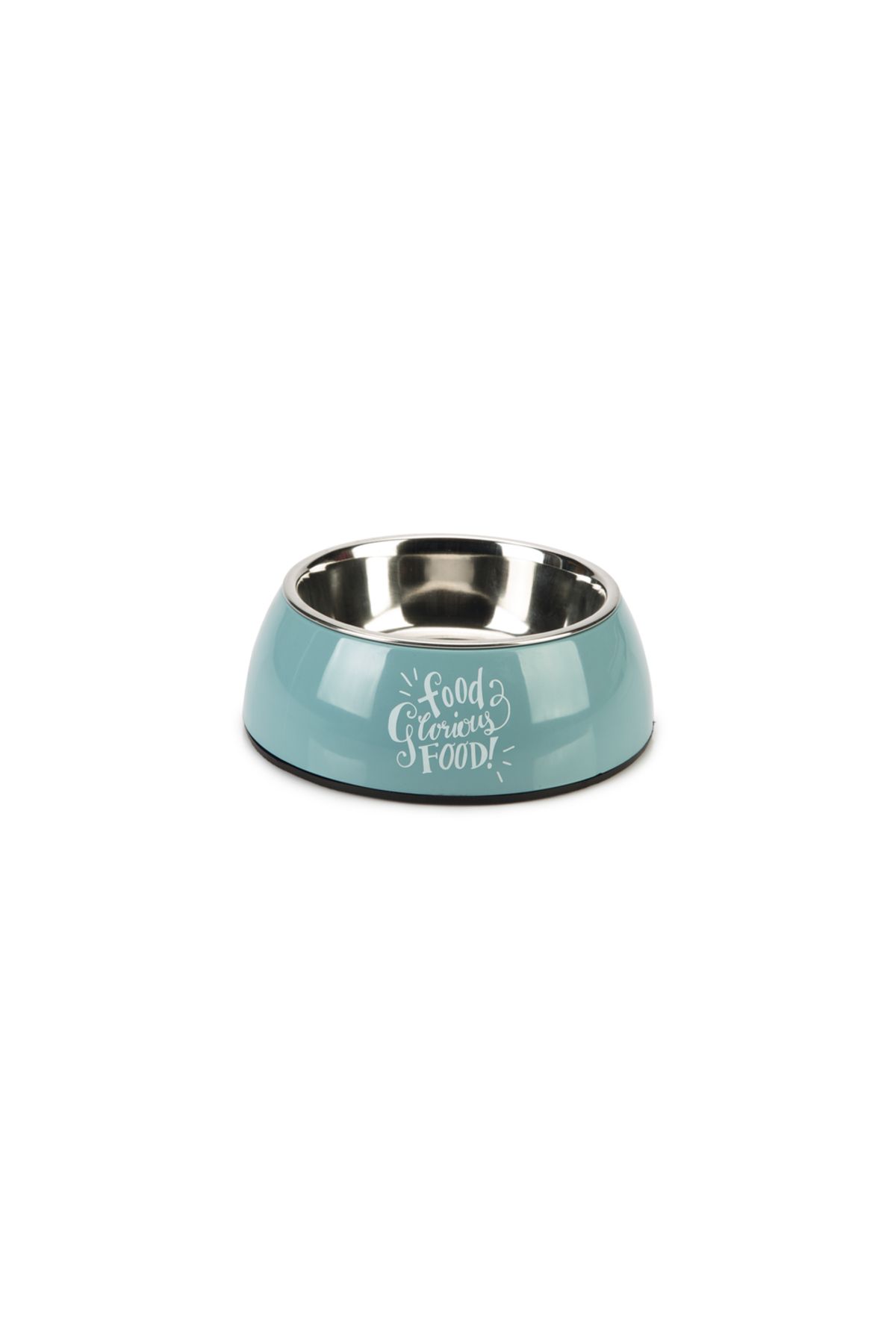 Beeztees Köpek Mama Su Kabı, Paslanmaz Çelik, Turkuaz, 14cm, 160ml