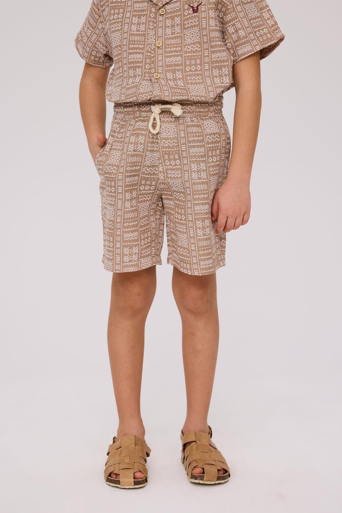 Nebbati-BG Store Boys Patterned Shorts 2