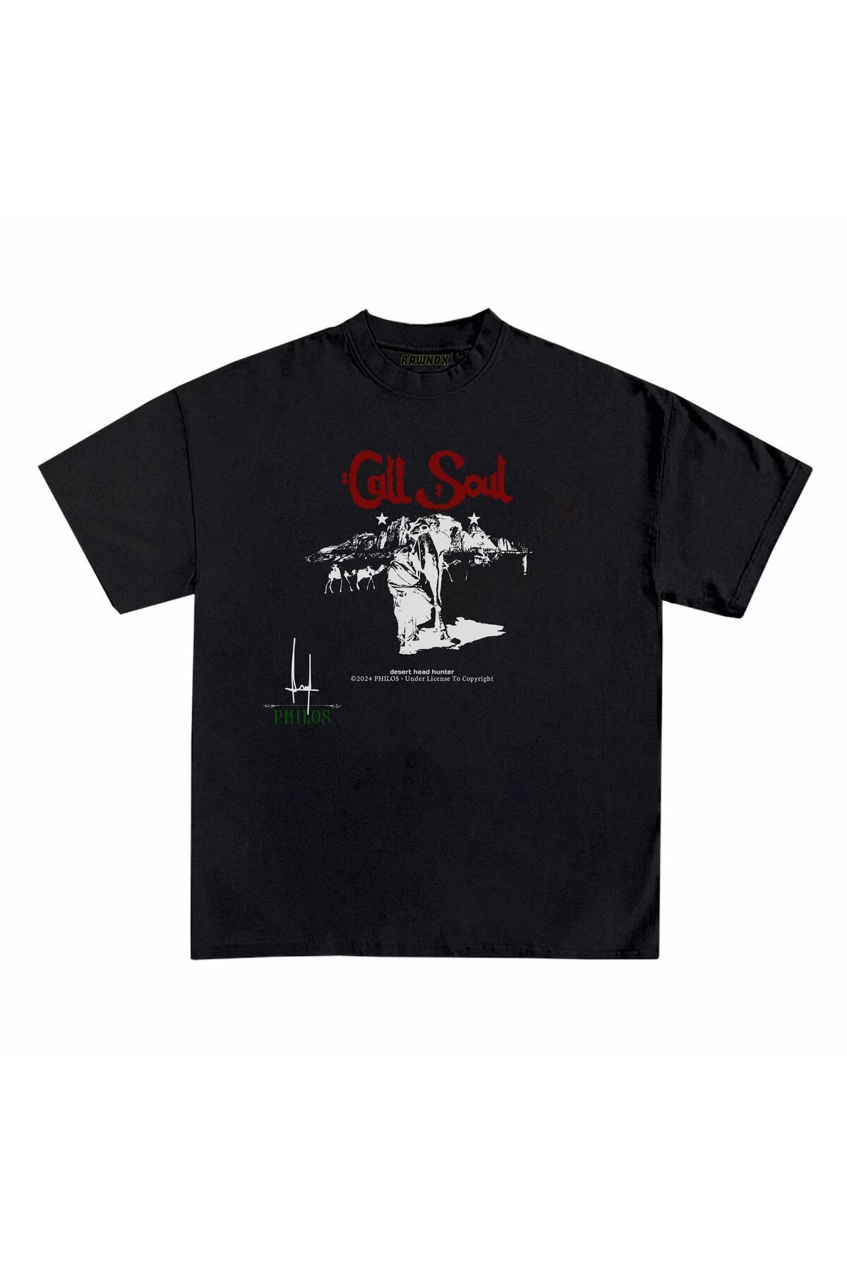 RawNox Unisex Bol Kalıp RawNox Özel Koleksiyon Call Soul Tshirt