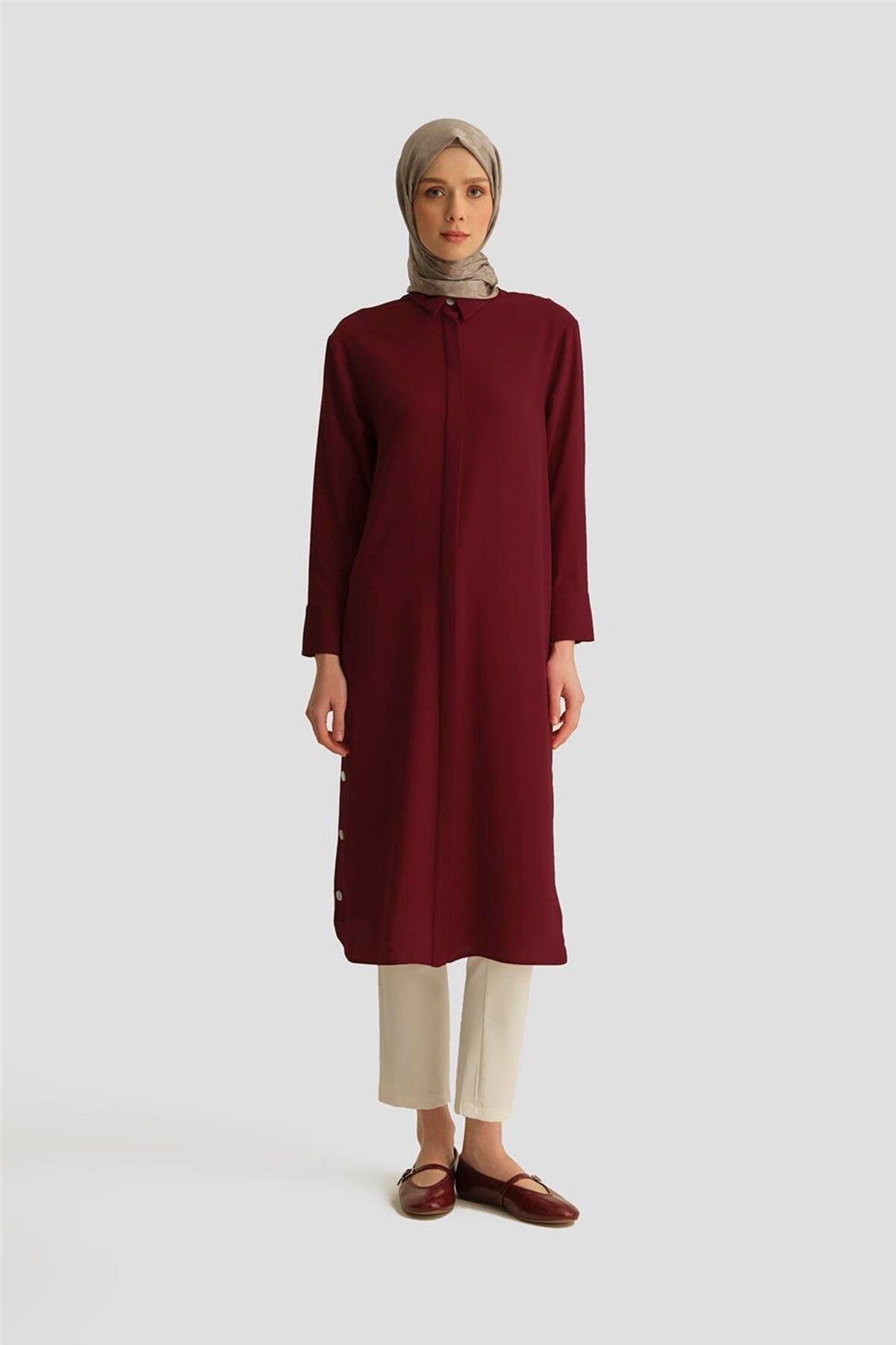 Armine Tunik Elbise 25YH4406 BORDO