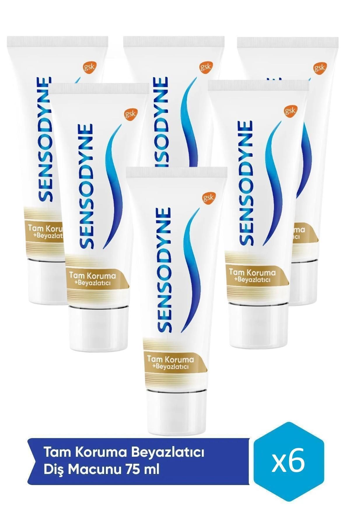 Sensodyne Tam Koruma Ve Beyazlatıcı Diş Macunu 75 Ml Diş Macunu * 6 Adet
