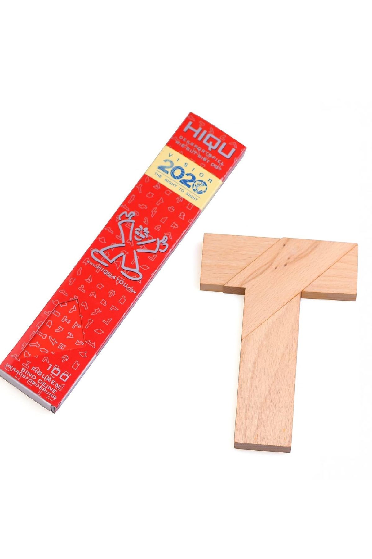 HIQU-Wooden intelligence puzzle game, 100 puzzle shapes, only 4 pieces 1