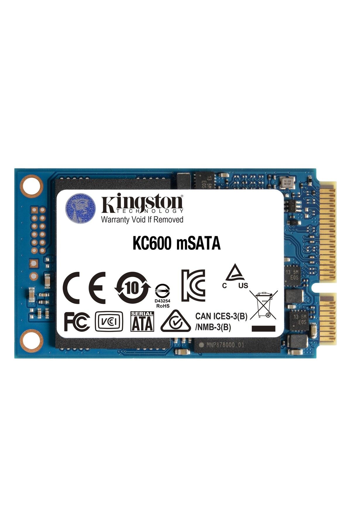 Kingston Kc600 Skc600ms/512g 512gb (550/520MB/S) Msata Ssd