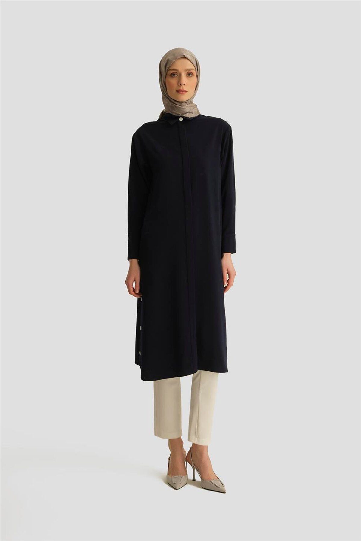 Armine Tunik Elbise 25YH4406 Lacivert