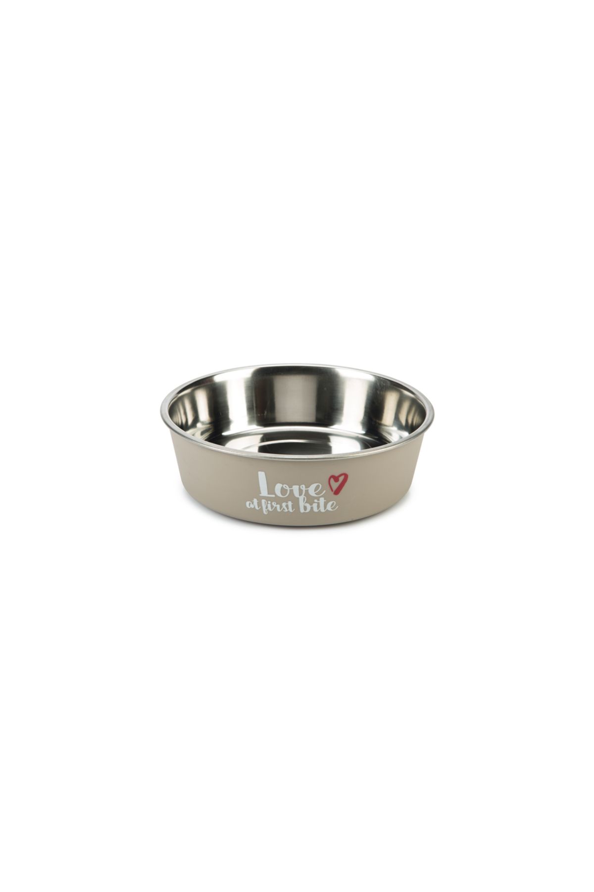 Beeztees Köpek Mama Su Kabı, Paslanmaz Çelik, Gri, 17cm, 750ml